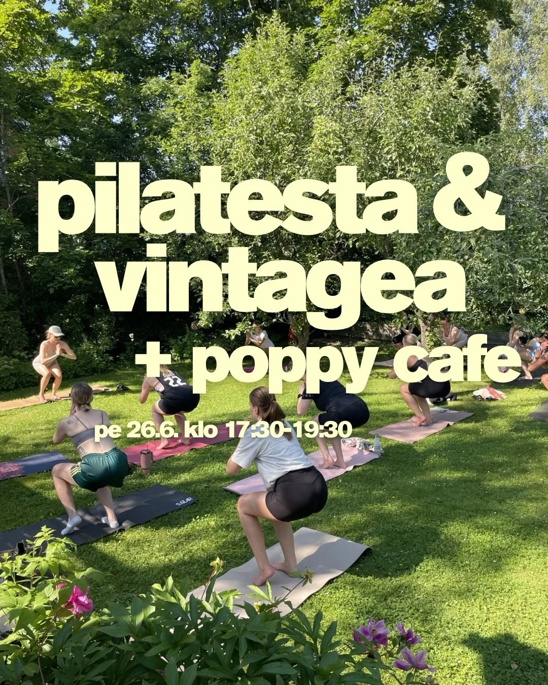 L&auml;mpim&auml;sti tervetuloa viett&auml;m&auml;&auml;n virkist&auml;v&auml;&auml; ja hemmottelevaa iltap&auml;iv&auml;&auml; yhdess&auml; @ellimerinen &amp; @kukkiajavintagea &amp; @poppycafetampere kanssa!🫶🏼

Pilates + Vintage + Ihana herkkuset