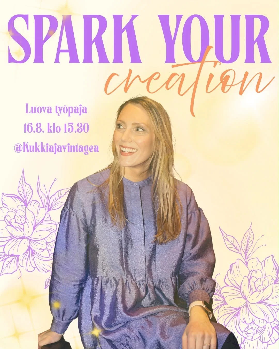 Spark your creation! Luovuuden ja läsnäolon työpaja w/ Inna Tähkänen