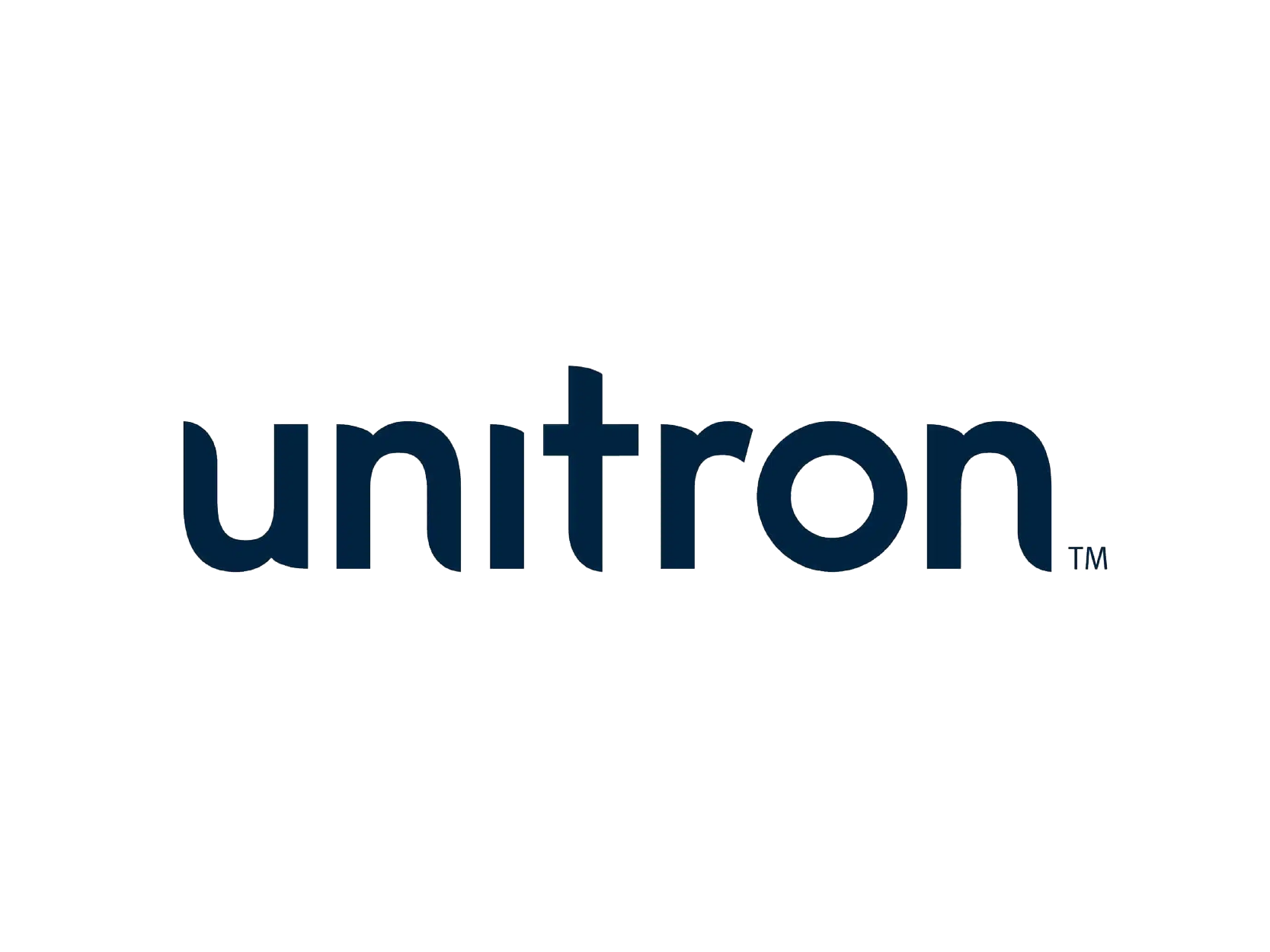Logo de l'entreprise untronn en lettres bleues foncées sur fond blanc.