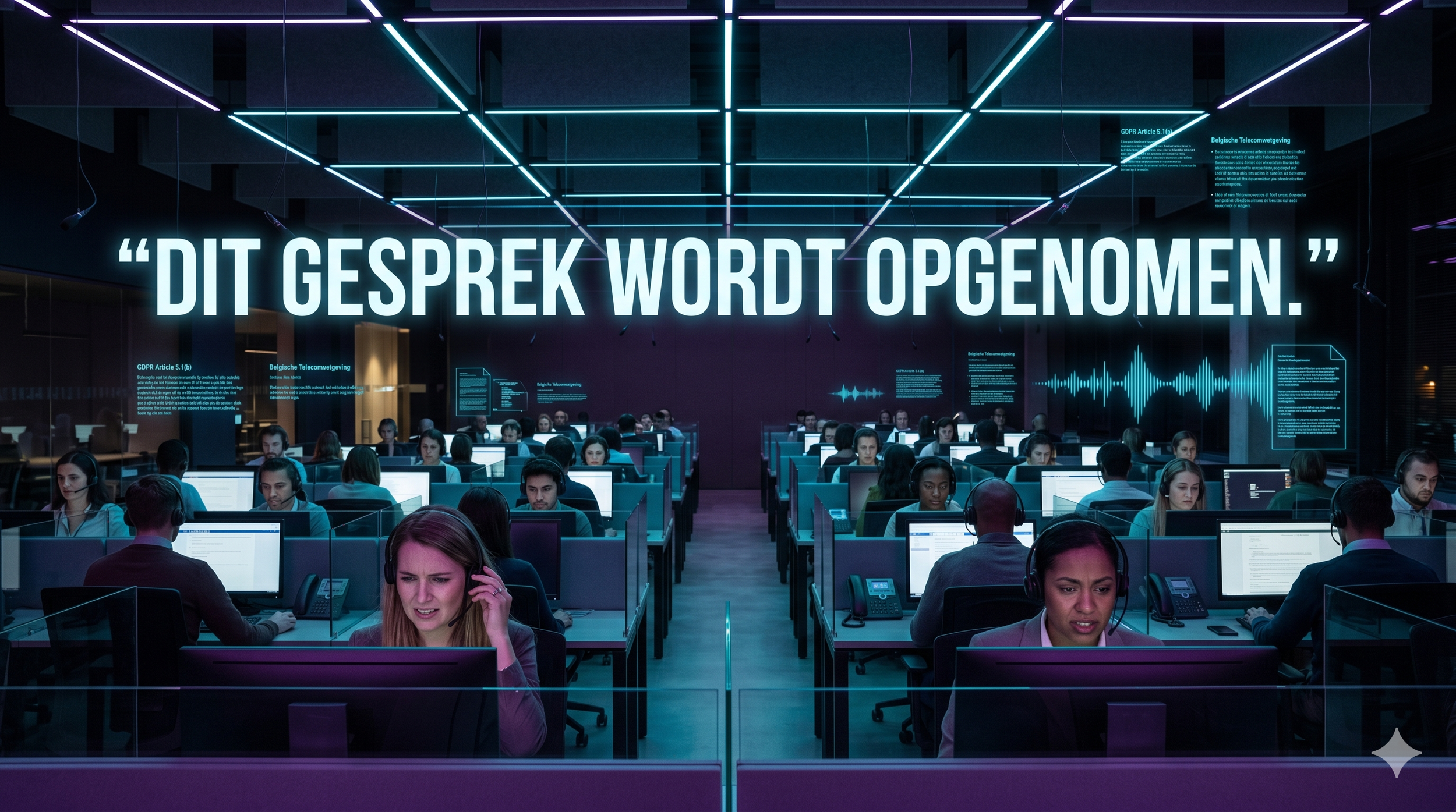 Dit gesprek wordt opgenomen. Punt.