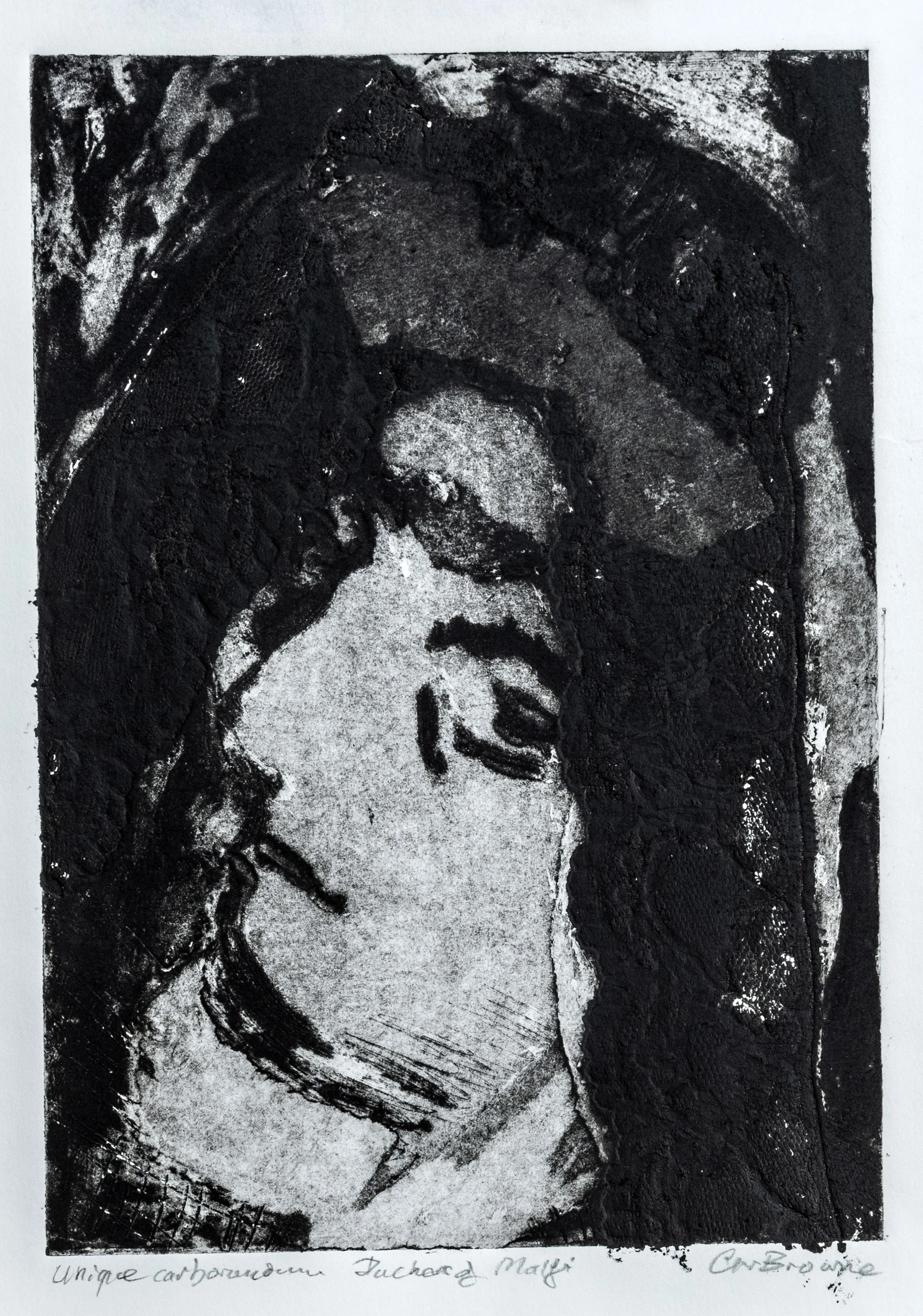 25 : Unique Carborundum Mezzotint Print | "Duchess of Malfi"