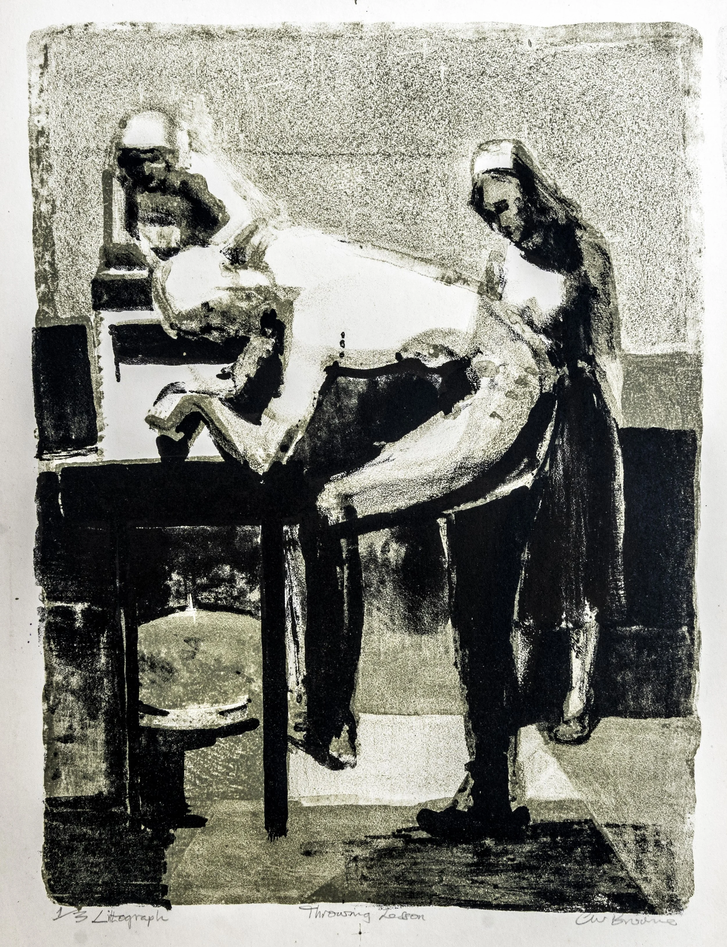 65 : Lithograph | "Throwing Lesson"