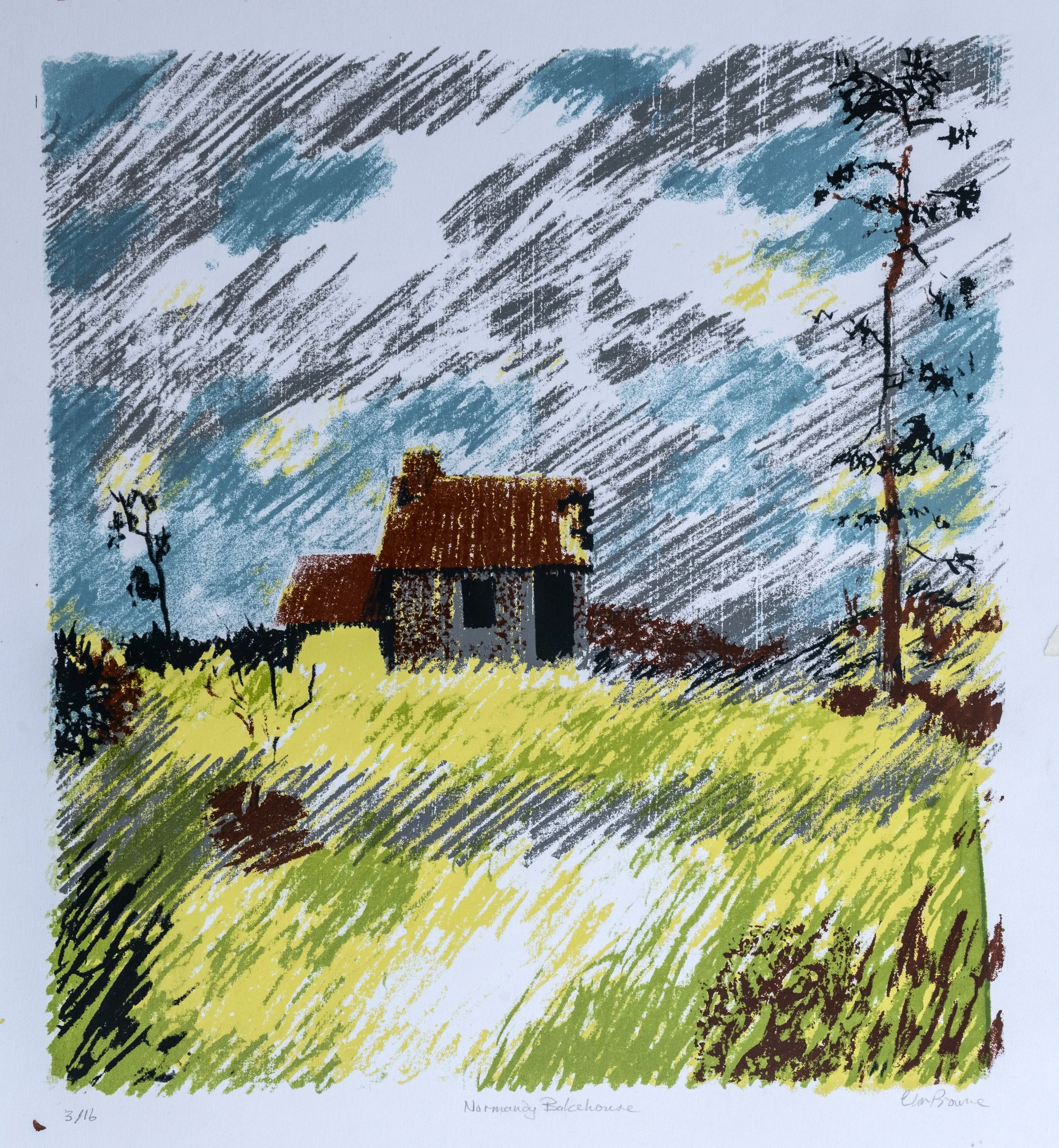 8 : Screenprint | "Normandy Bakehouse"