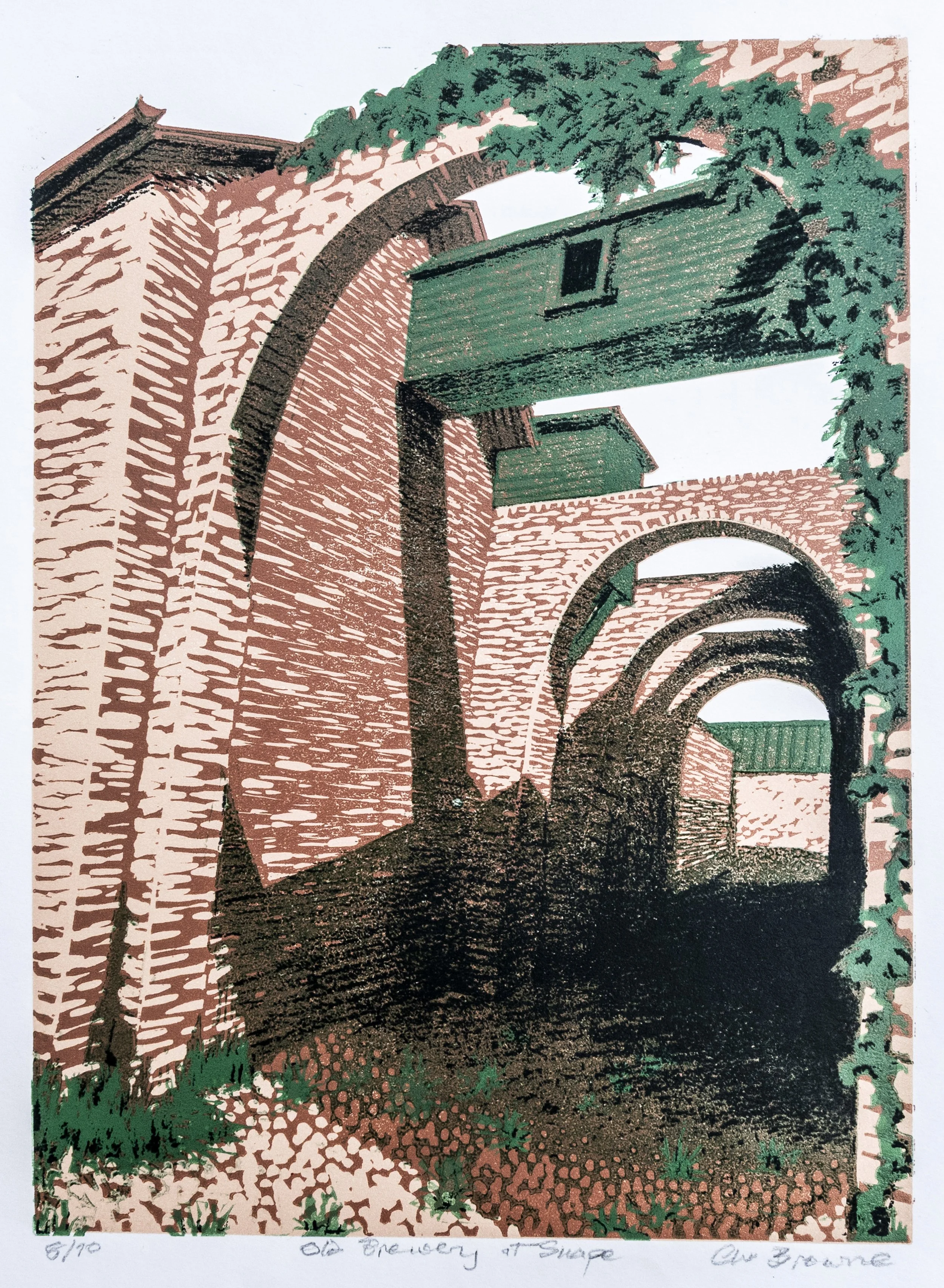 67 : Screenprint | "Old Brewery at Snape"