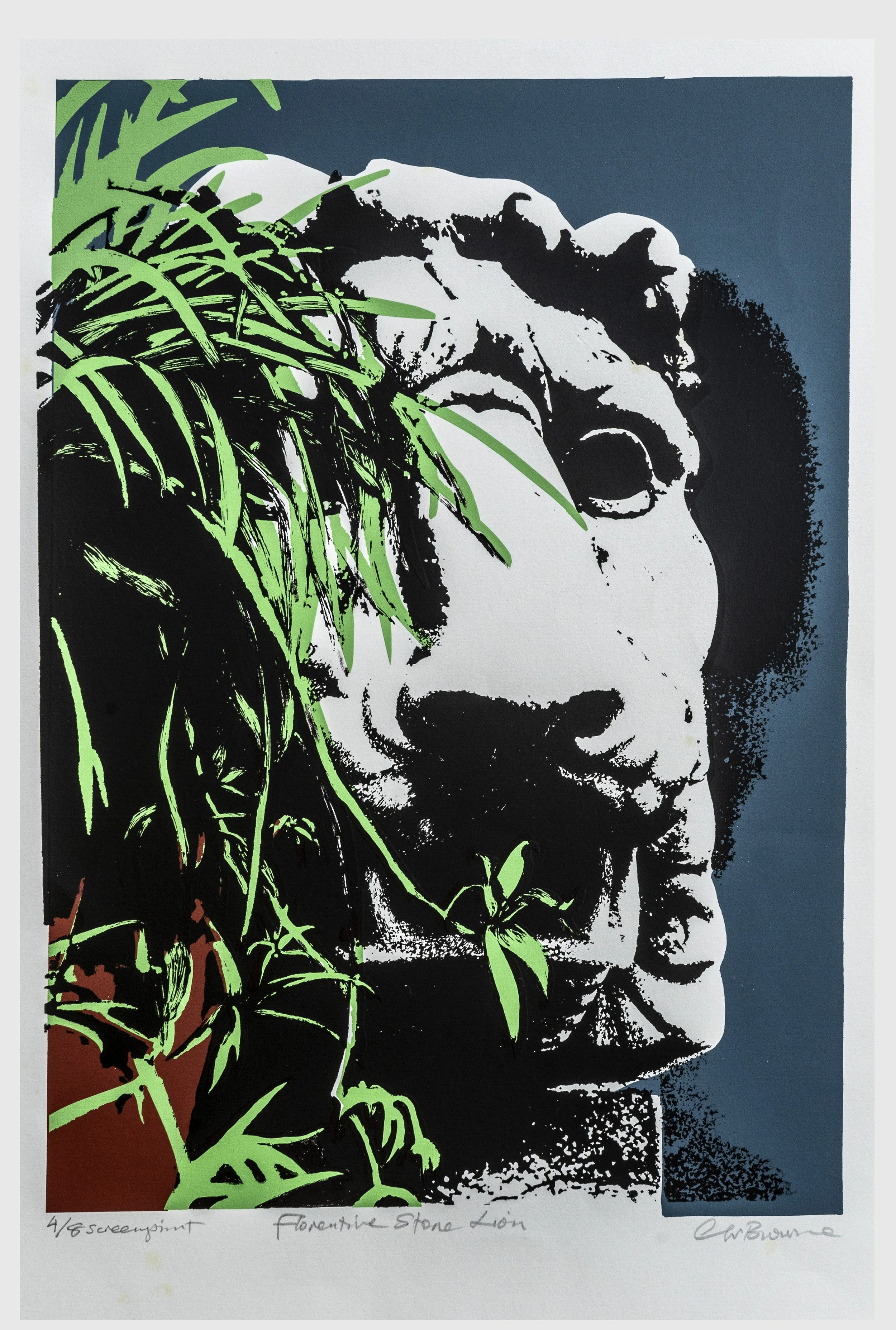 51 : Screenprint | "Florentine Stone lion"