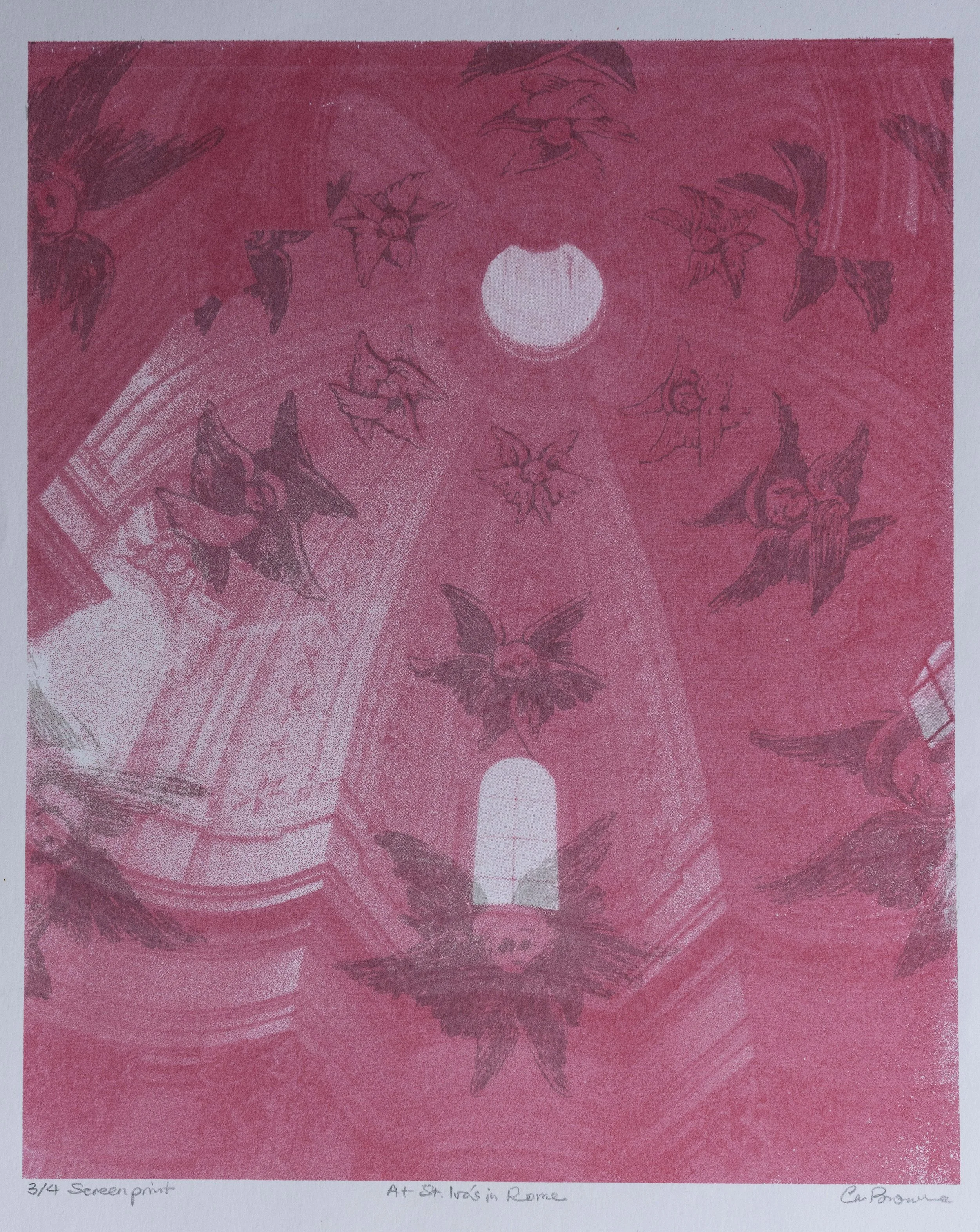 2 : Screenprint | "At St Ivo's, Rome"