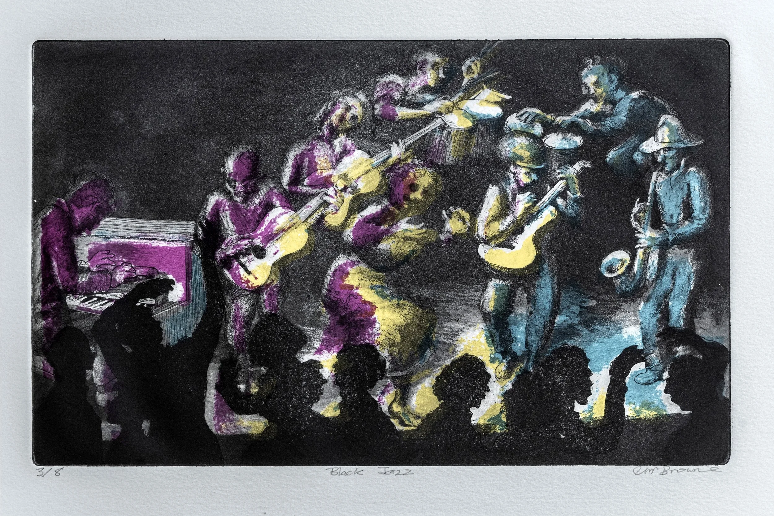53 : Coloured Lithograph | "Back Jazz