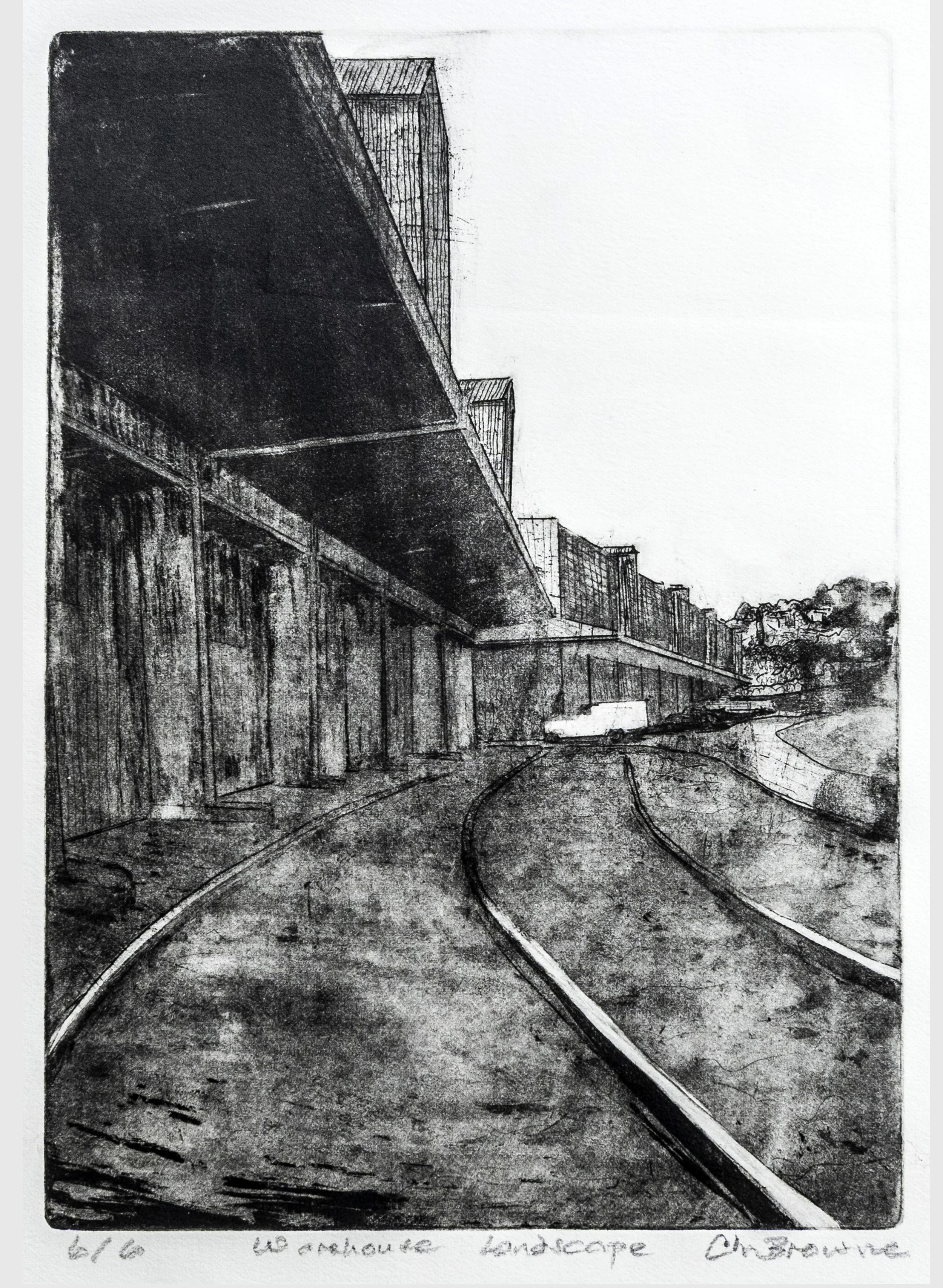 66 : Lithograph | "Warehouse Landscape"