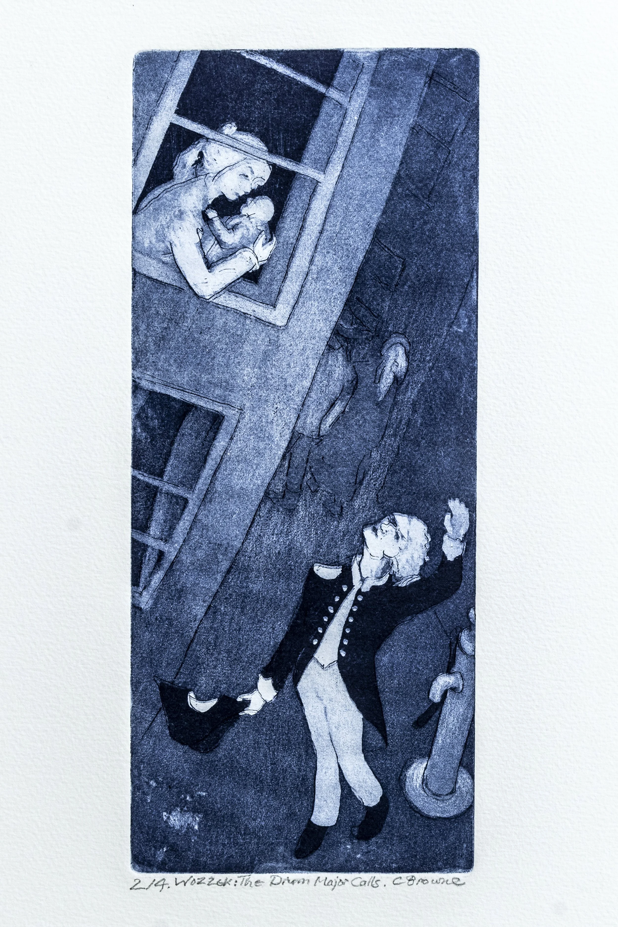 88 : Lithograph | "Wozzeck, The Drum Major Calls"