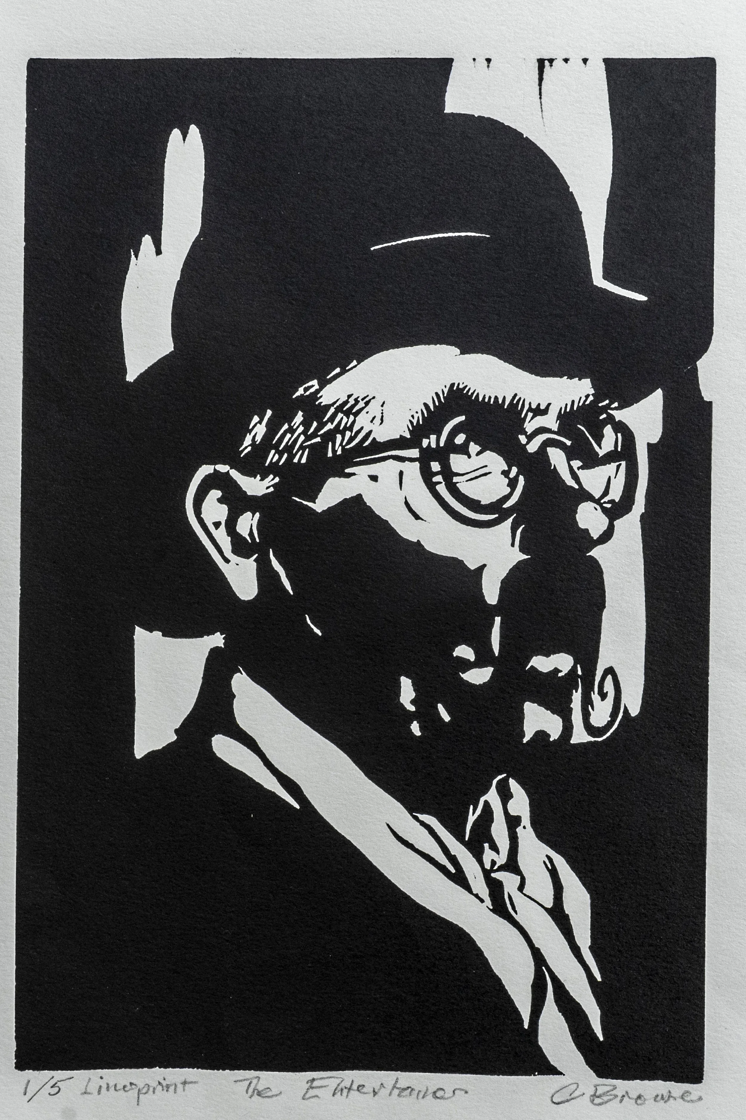 55 : Linoprint | "The Entertainer"