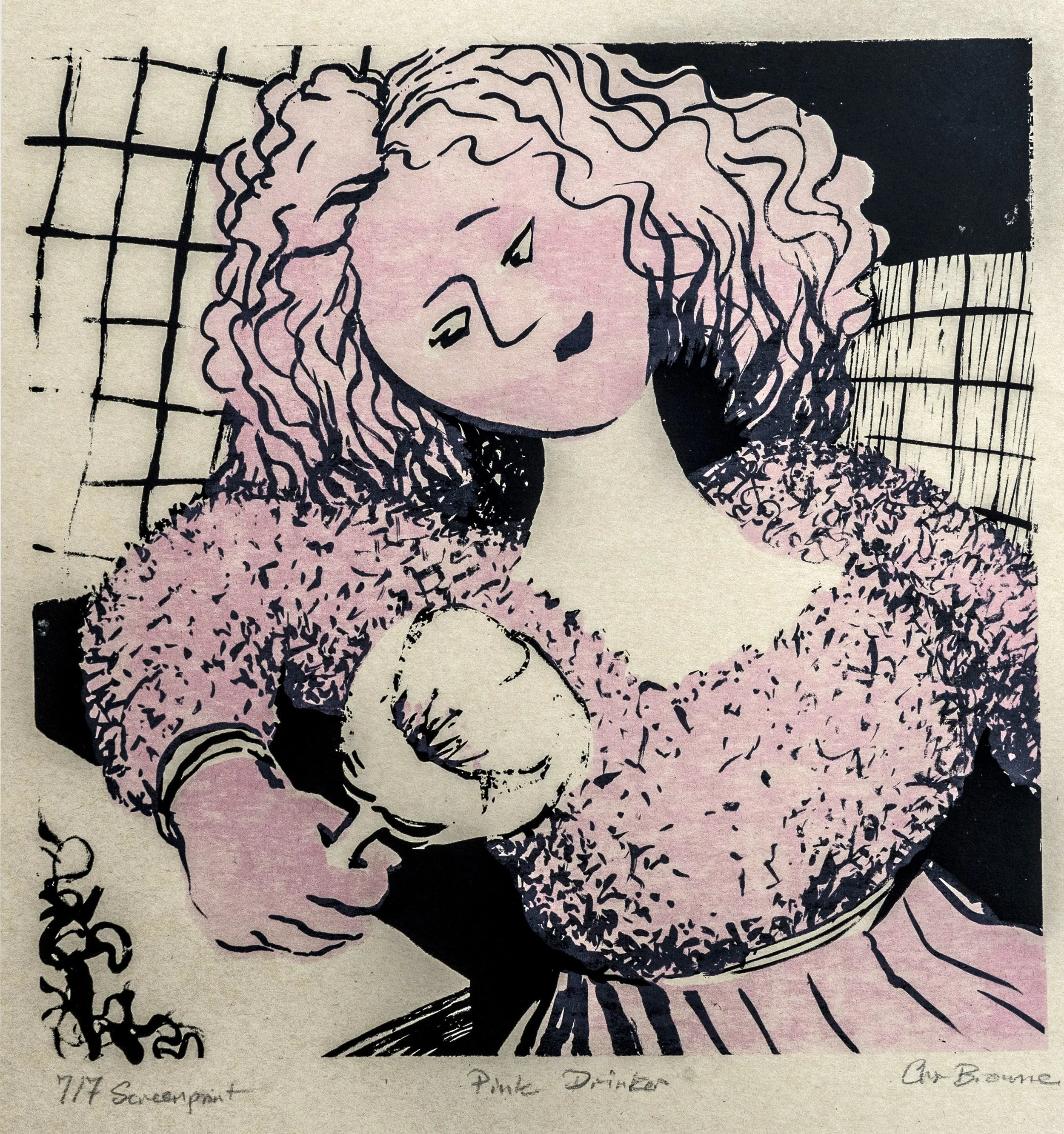 48 : Screenprint | "Pink Drinker"