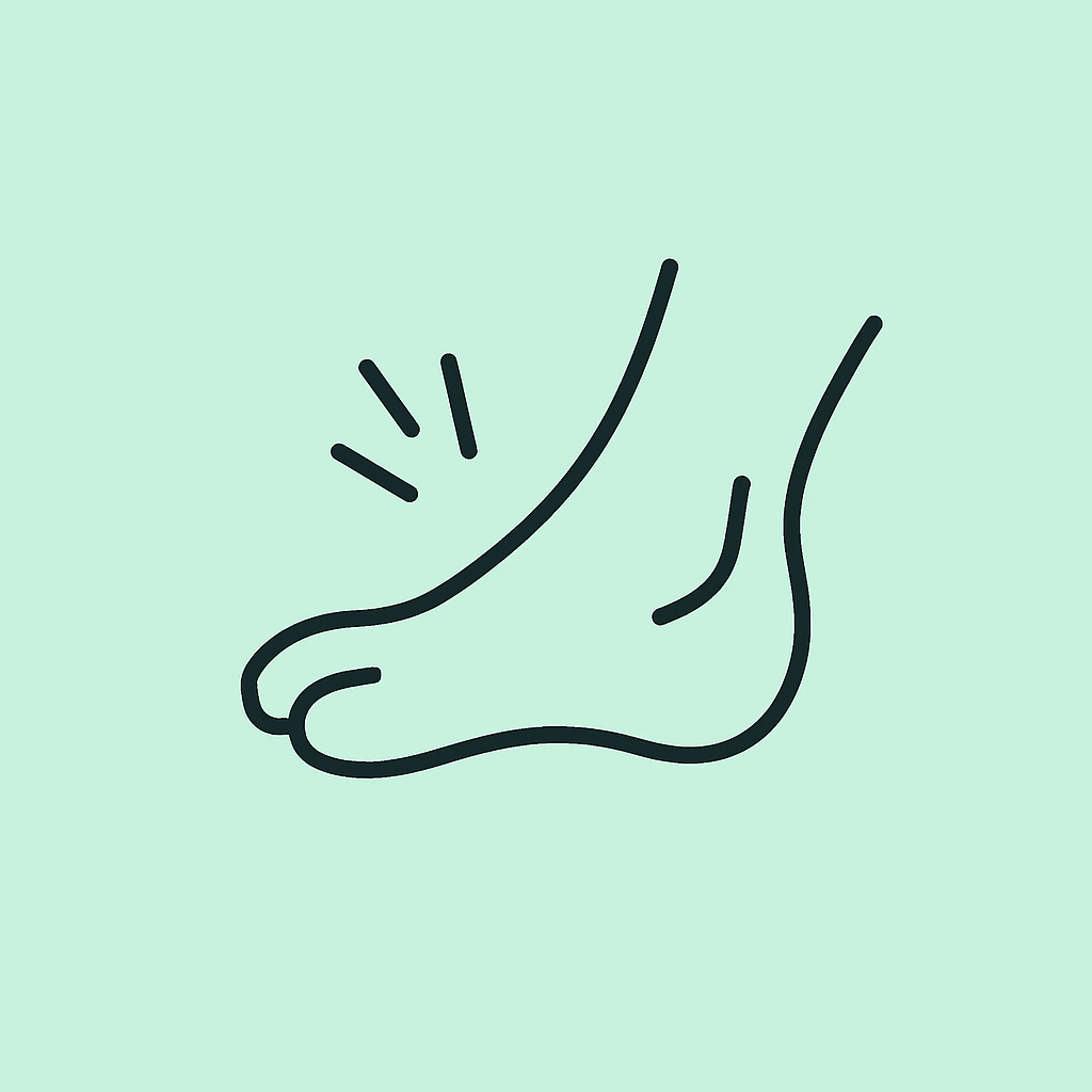 Foot symbolizing rheumatoid feet - podiatry and physiotherapy treatment/input for better mobility at Ellerslie Foot & Physio Clinic