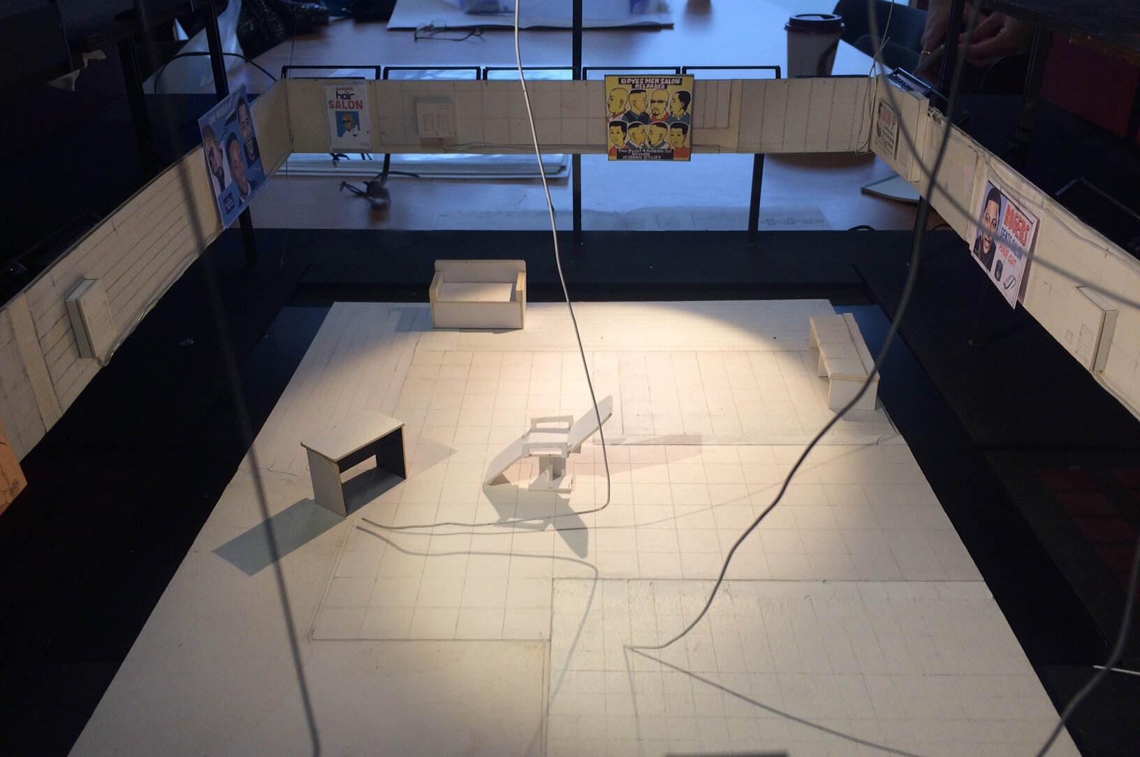 White Card Model for National Theatre at 1:25.