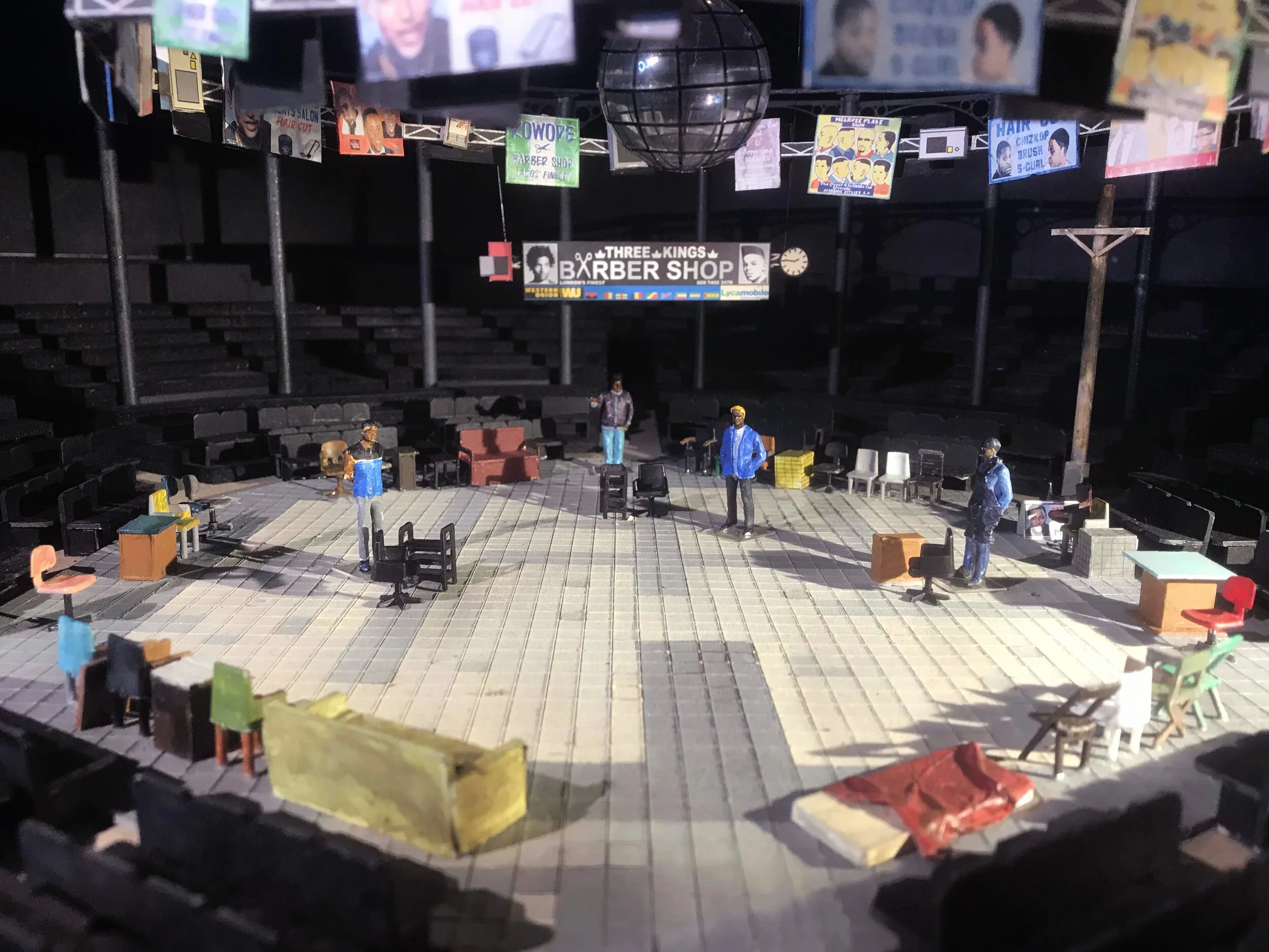 Scale Model for the Roundhouse at 1:50.