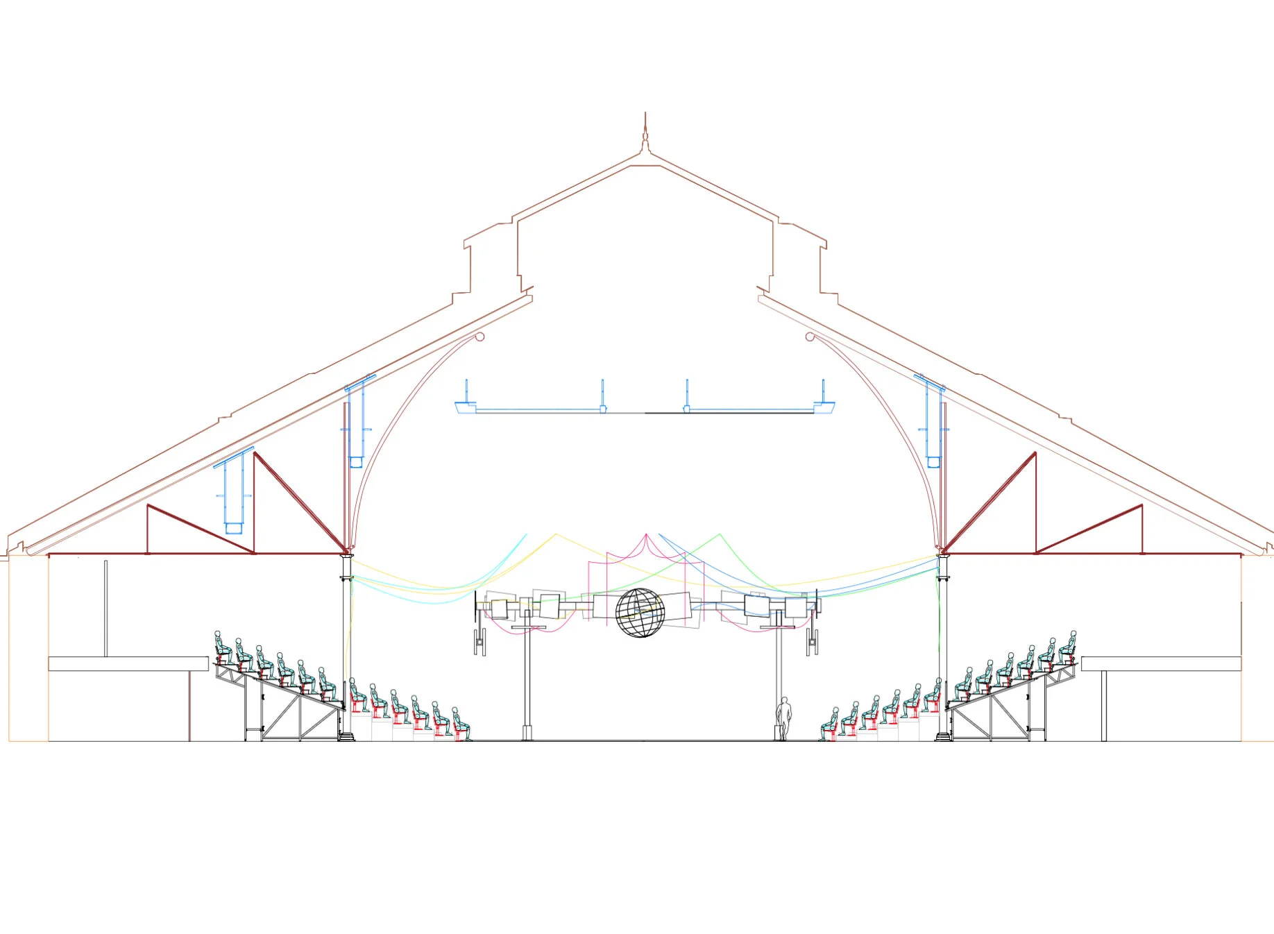Section Drawing for The Roundhouse.