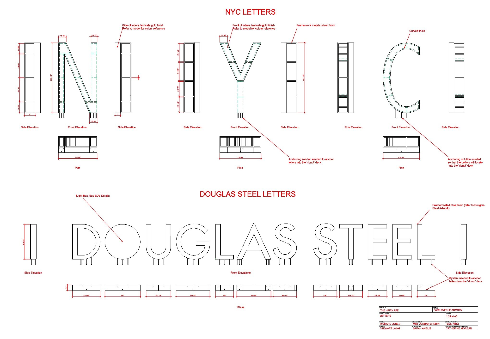 Tech Drawings: Letters