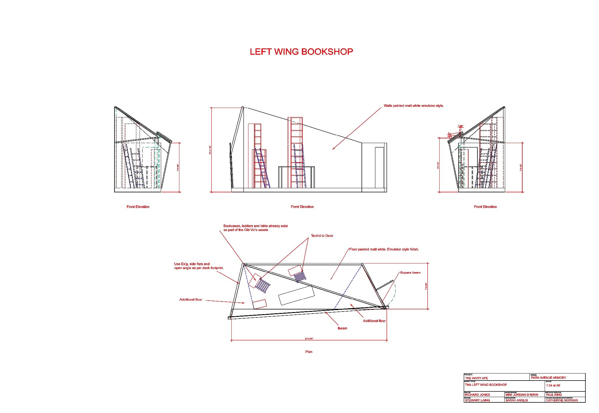 Tech Drawings: Left Wing Bookshop