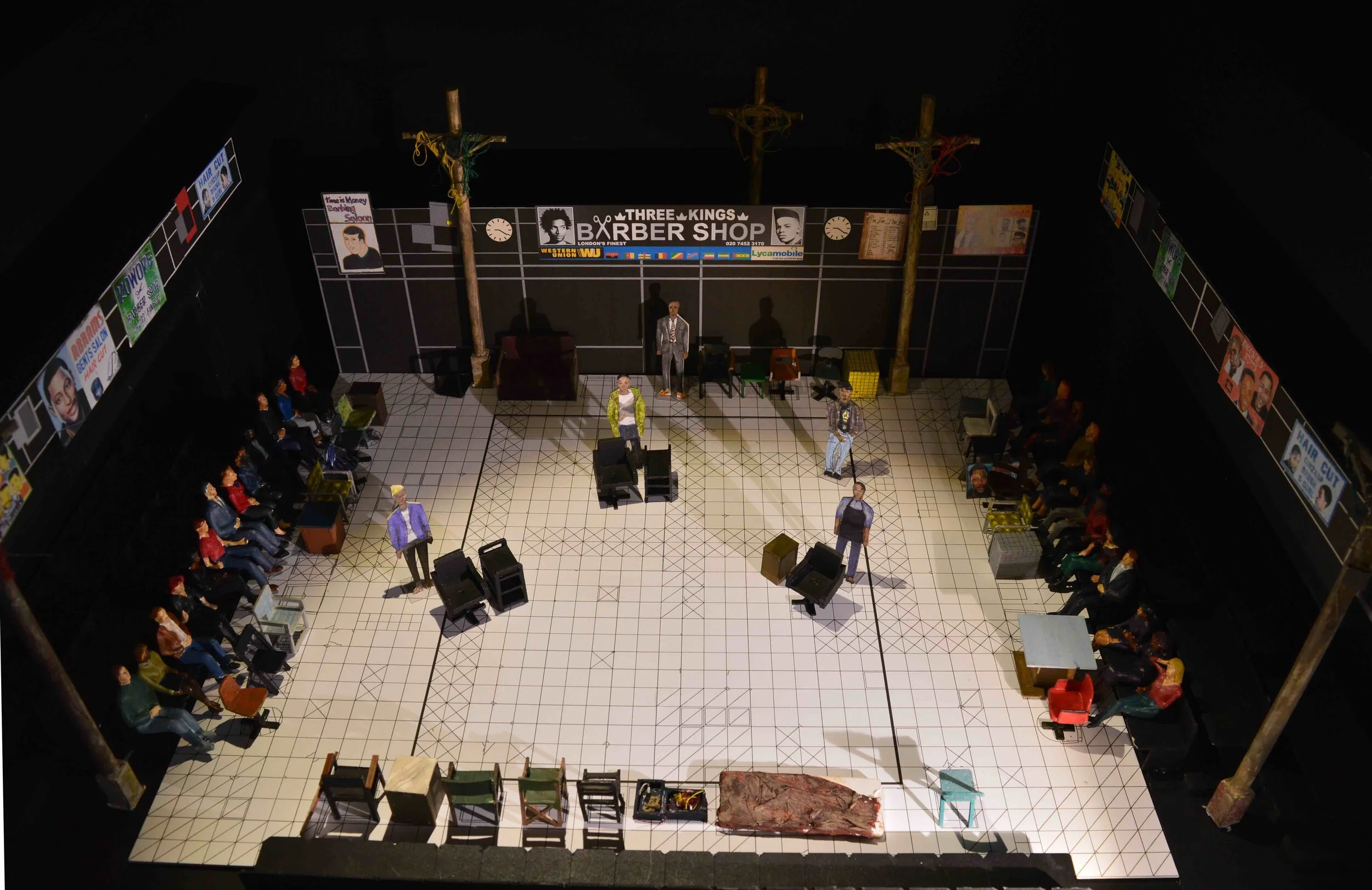 Scale model for Leicester Curve at 1:25.