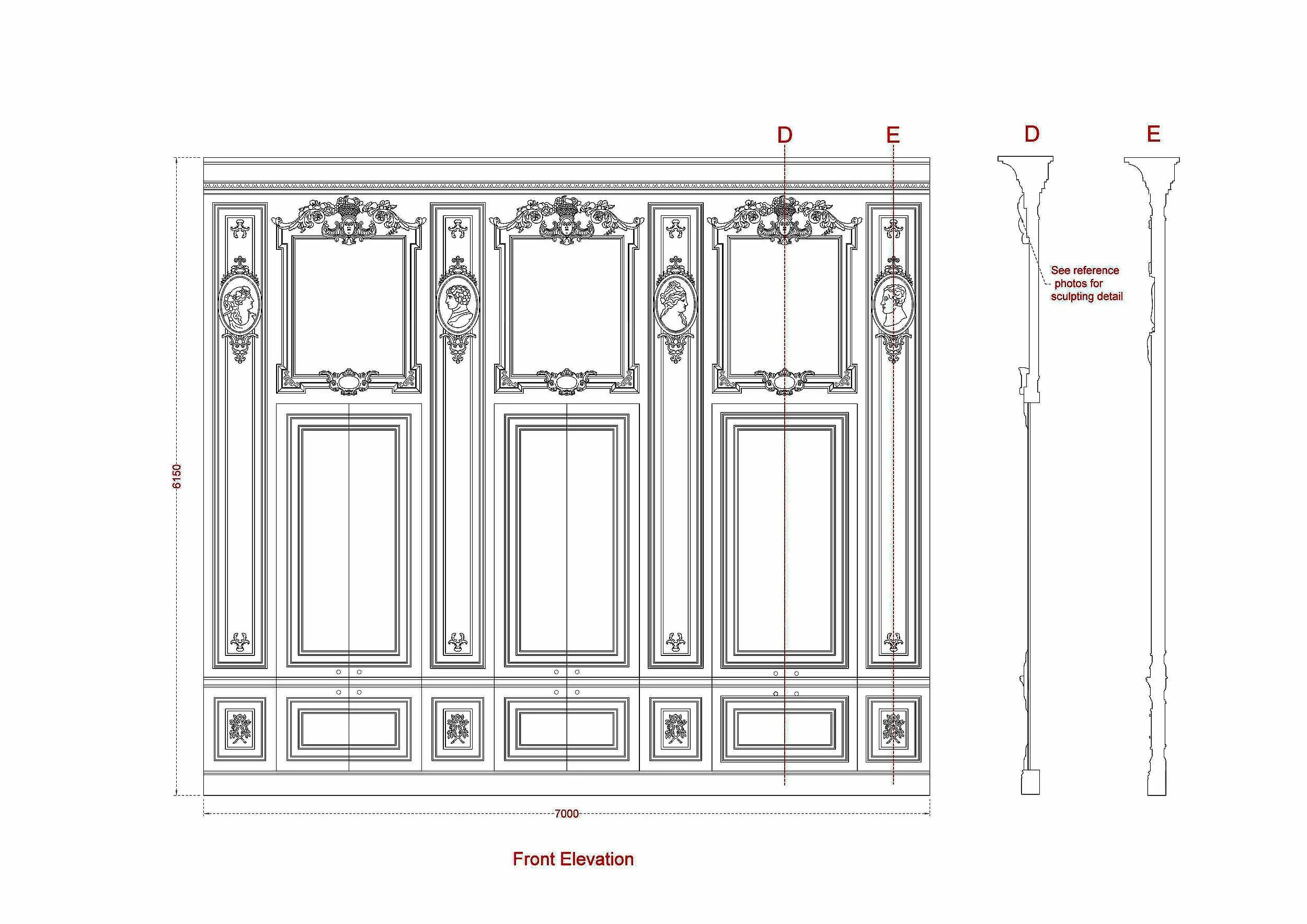 Tech Drawing: Interior Wall.