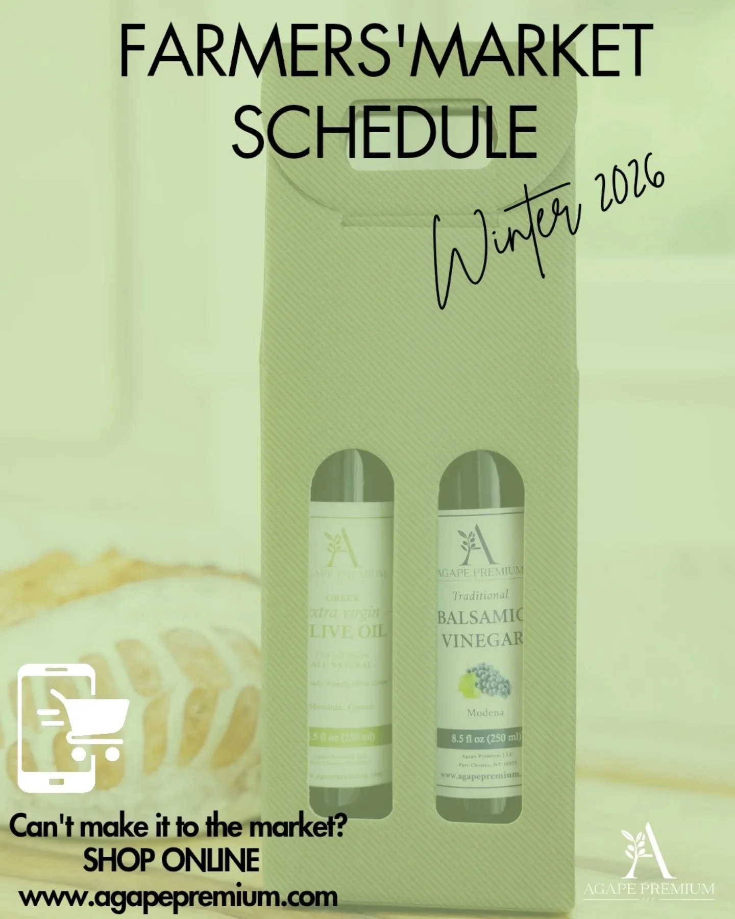 ❄️ Save this post and share it with your friends ❄️
Our farmers&rsquo; market season doesn&rsquo;t stop in winter and neither does fresh extra-virgin olive oil.
 
We'll be at the :

@larchmontfarmersmarketny
@downtoearthmkts EVERY SATURDAY 8:30-1pm (