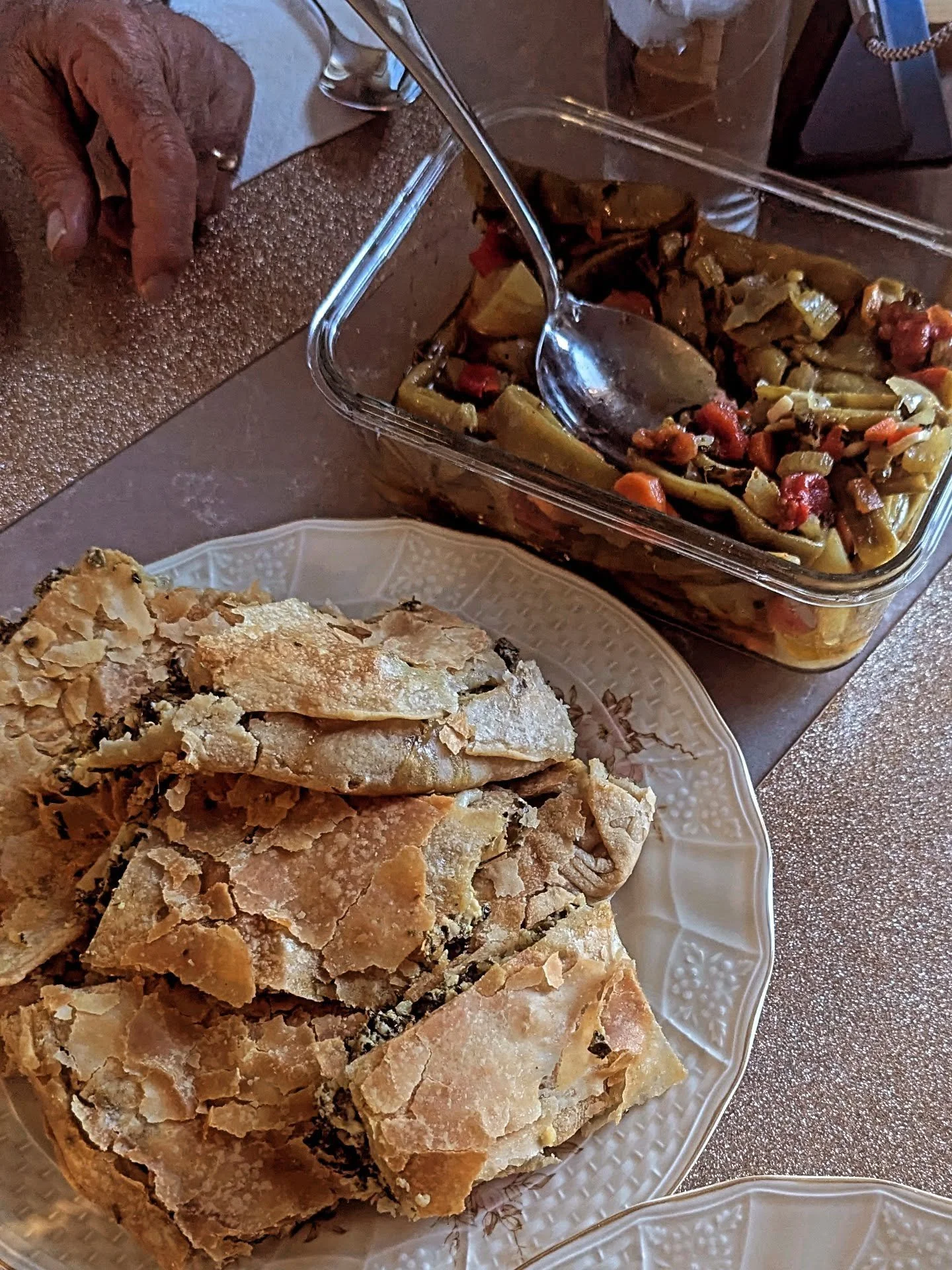 Yesterday was one of those days I wish I could bottle up forever 🤍

Spent the day with Yiayia and Pappou preparing for Easter...coloring eggs, making #tsoureki , and baking #spanakopita from scratch. Yiayia's secret is to add "a little bit of #