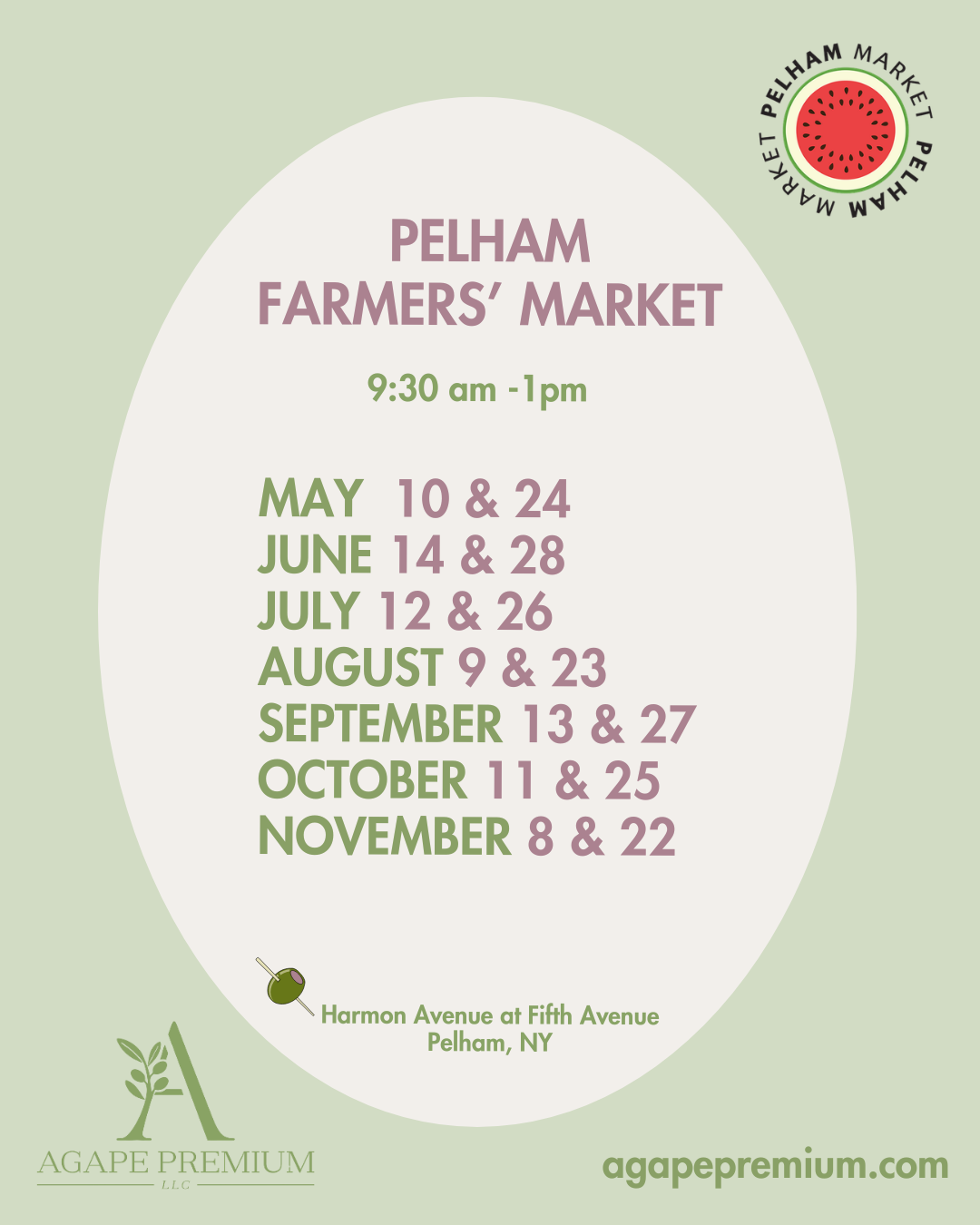 Greek extra virgin olive oil at the Pelham Farmers Market in Westchester County, New York. Agape Premium offers single-origin Koroneiki olive oil from Greece, a trusted farmers market olive oil vendor bringing fresh, high-quality extra virgin olive o