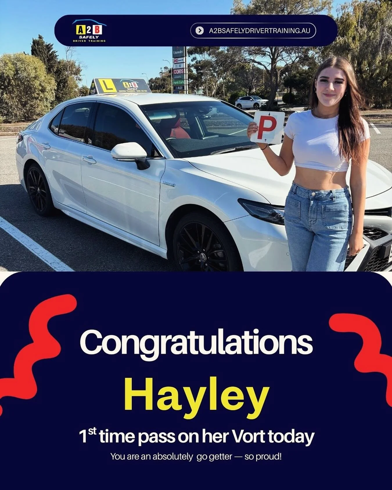 What a perfect day! Hayley's determination despite challenges is truly inspiring, and her near-perfect score is a testament to her hard work. Thanks for letting me be part of your journey - I'm beyond proud of your perseverance in achieving your goal