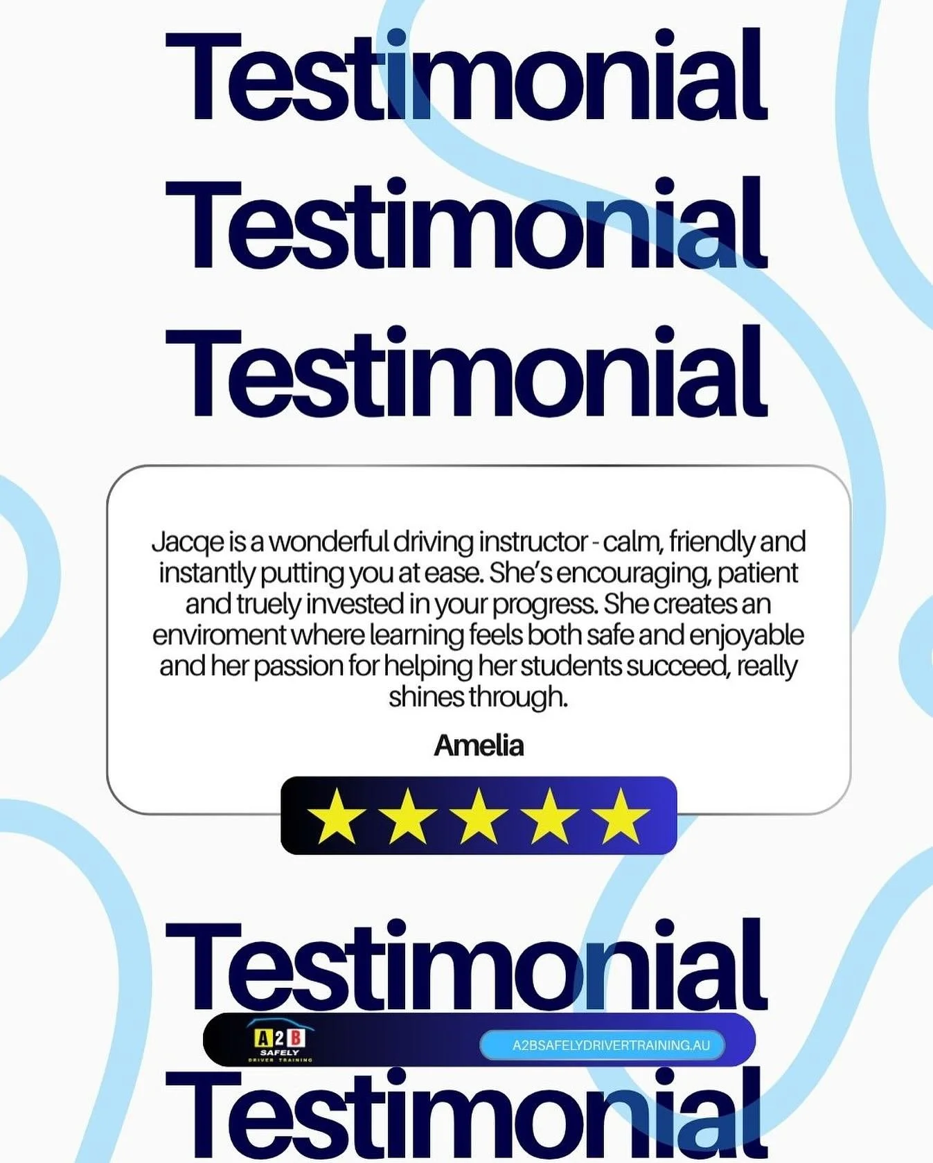 Let me guide you towards becoming a confident and safe driver and obtaining your P&rsquo;s. To schedule a lesson, please call Jacqe on 0450159994.