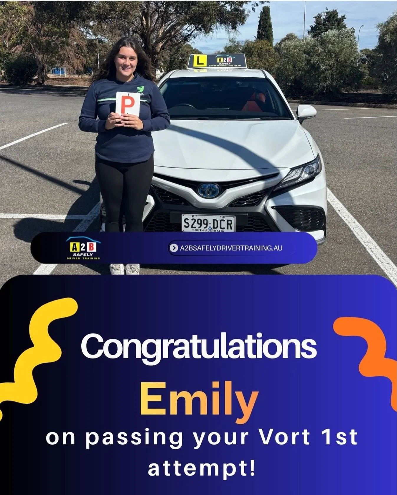 Massive congrats on an epic drive, Emily! Passing Vort first go and getting 95% is incredible. You should be super proud. Wishing you all the best with school, sports, and uni. Stay safe and take care. 🌟🌸

#femaledrivinginstructor 
#drivinglessons 