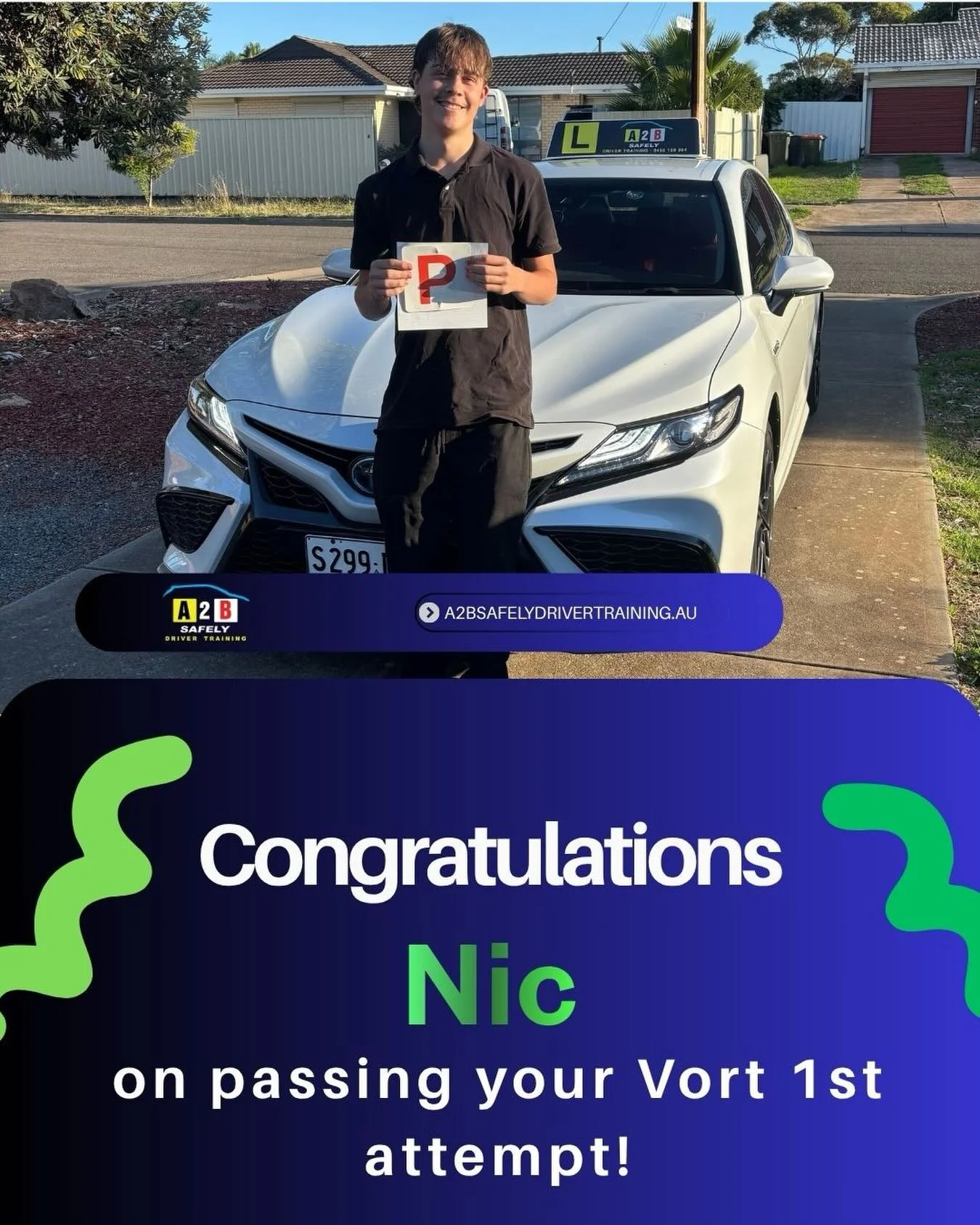 Huge congrats Nic on acing your Vort on the first try and performing all manoeuvres correctly, you're a true legend! It's not easy getting up early while it's still dark, but you showed dedication and commitment, ready for your warm-up lesson and Vor