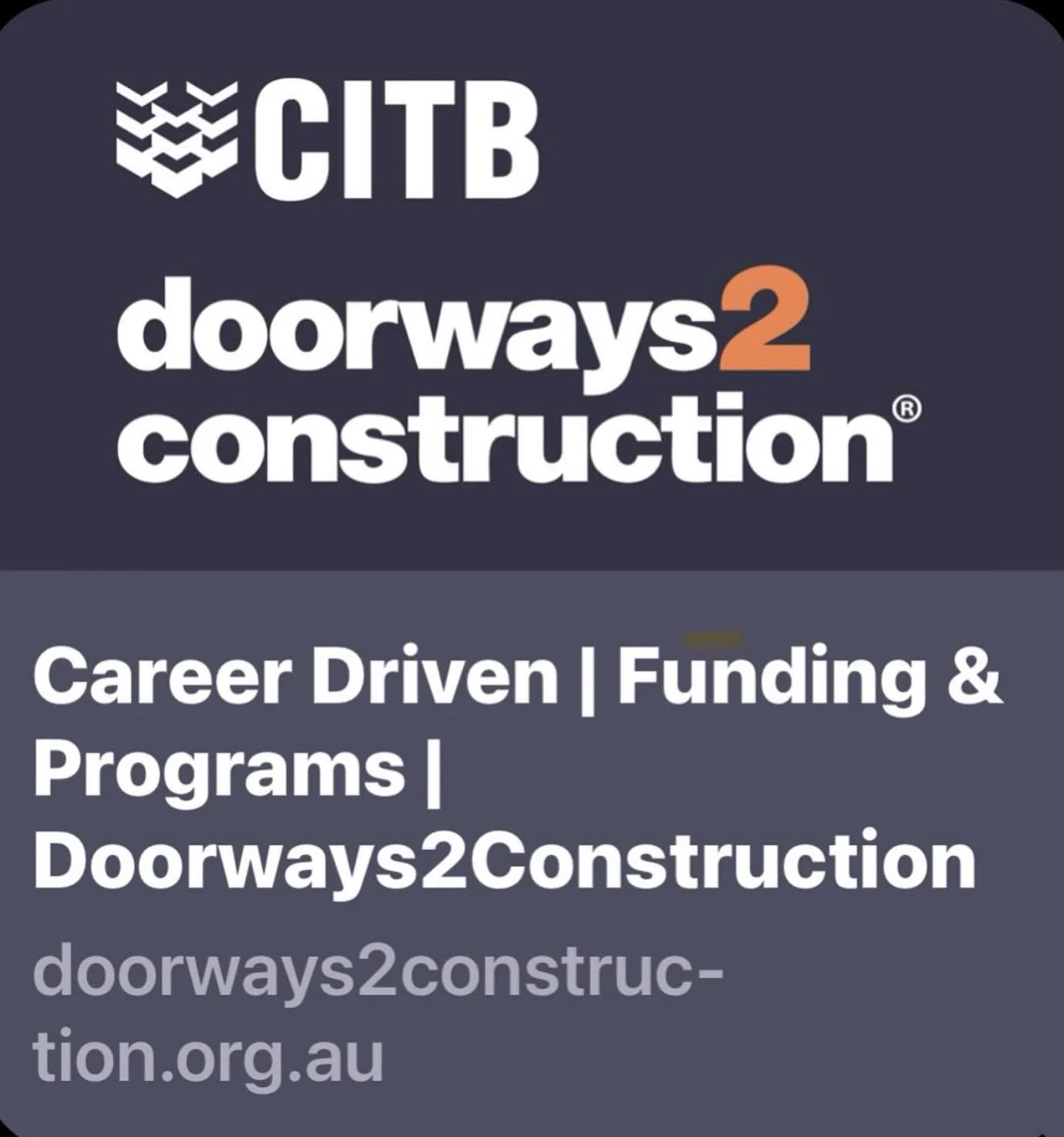 Are you a student of &ldquo;doorways2construction&rdquo; or a school based apprentice, you may be eligible to access $600 towards your driving lessons through the CITB Career Driven initiative. 
A2B Safely driver training is a preferred provider of t