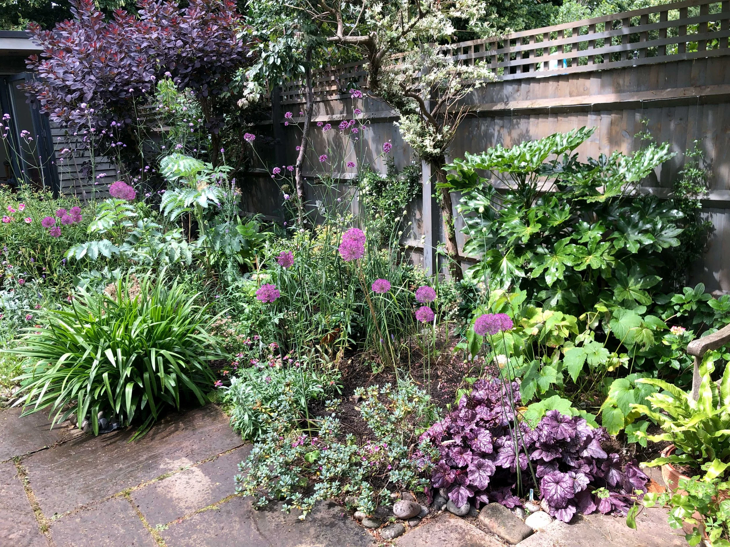 Creative planting garden bed