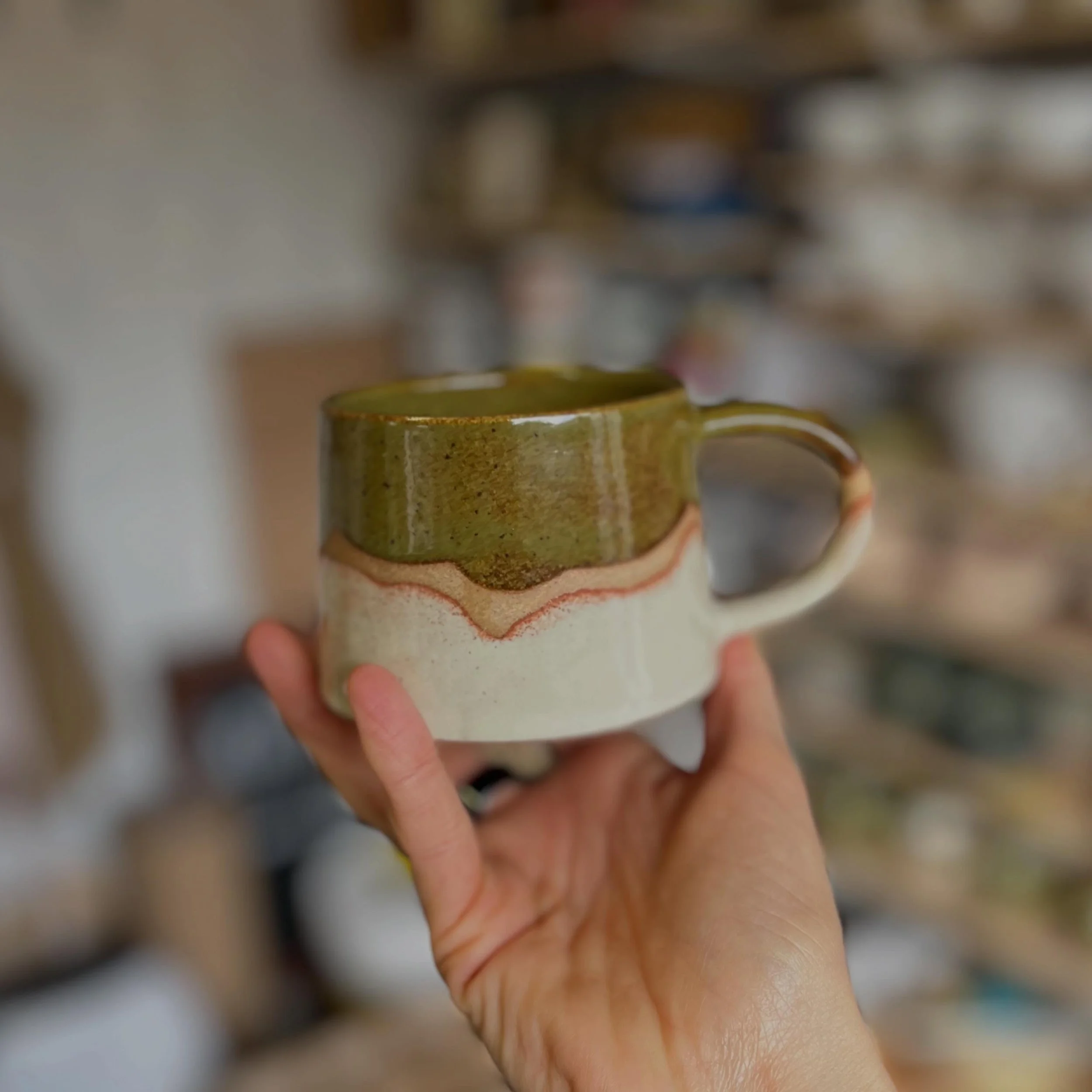 Can&rsquo;t believe I only made two of these in my last batch of mugs. They went out the door to new homes before I could blink! And I can see why. 
I&rsquo;m busy making more&hellip; and some with what is becoming a signature Musto ceramics design/t