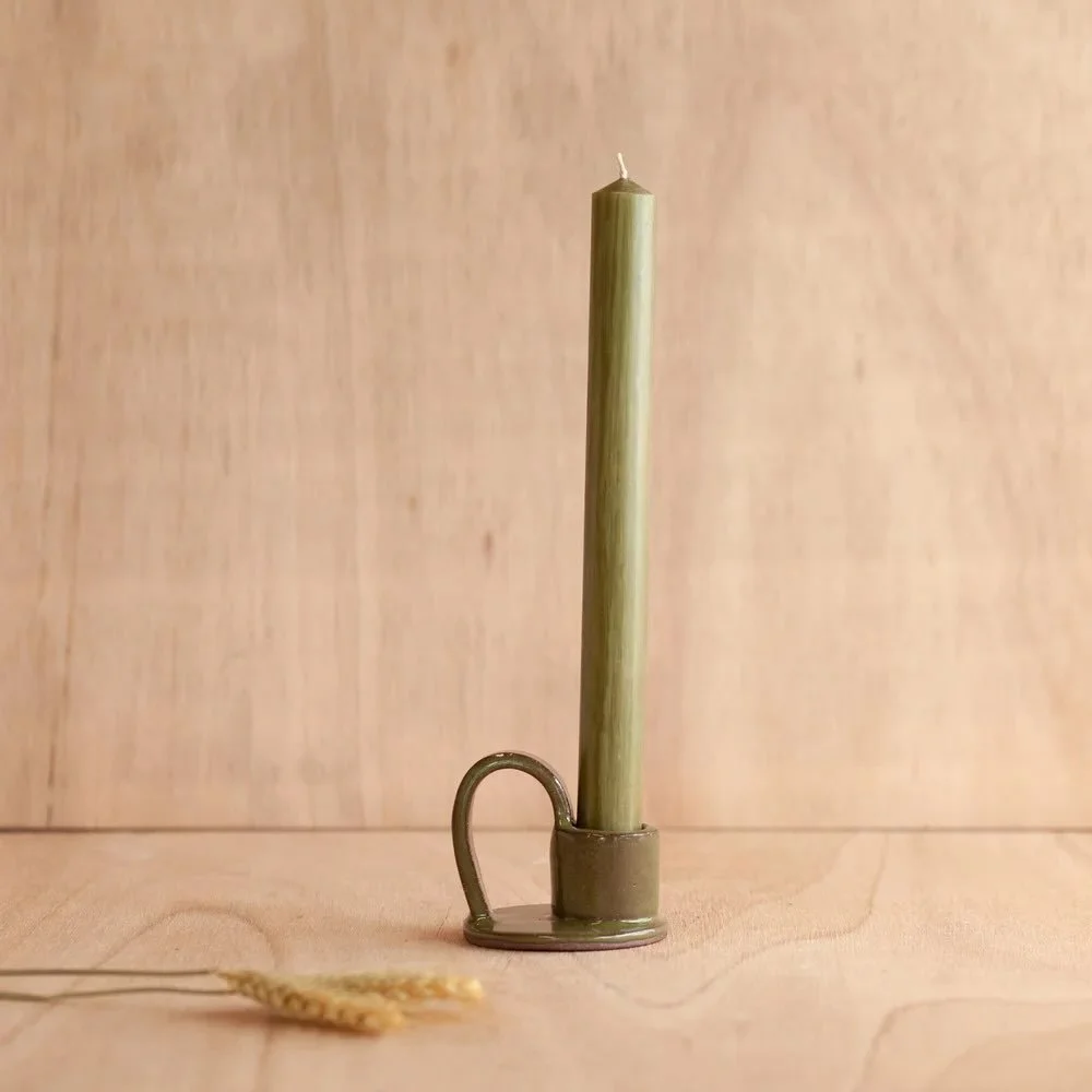 These candle stick holders were a bit hard done by for a moment. 
I hand built them last year, gave them loads of love, put them on the top self to dry&hellip; and the forgot about them! Poor things. 
But what a lovely surprise when I finally remembe