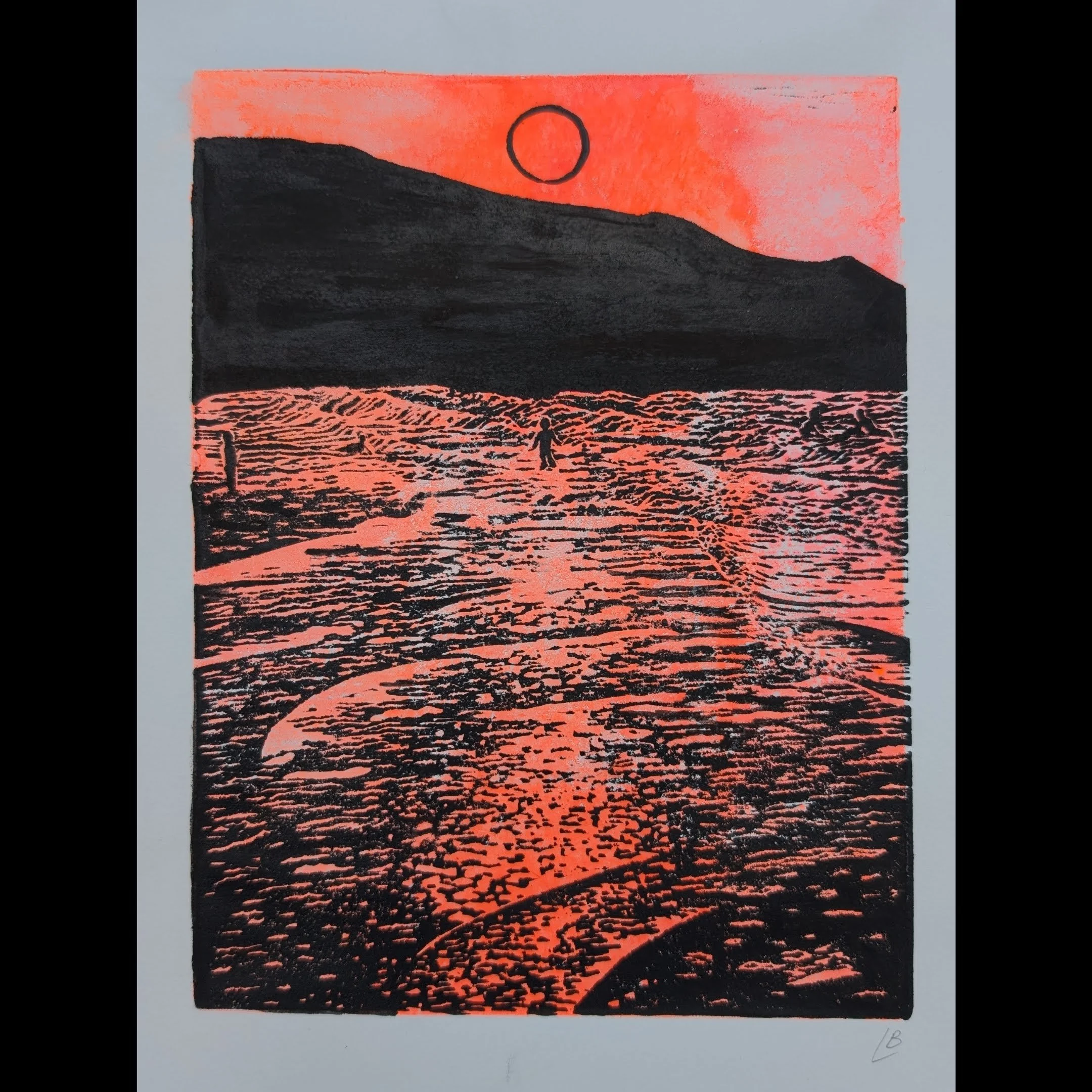 Sunset Sea - orange