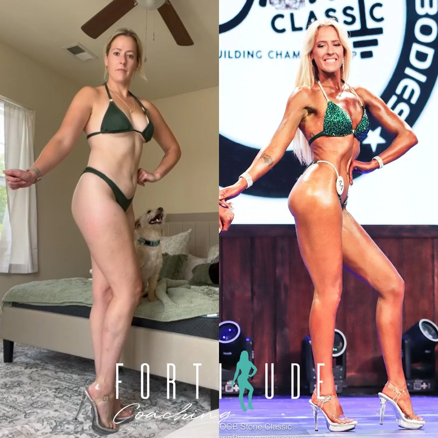 Start to stage with @suzannagordon 

Awesome look over in the states at @ocbstoneclassicbodybuilding 

Lovely amount of muscle built and condition nailed 🙌🏻 very happy with our first show together and can not get over that front shot 😍

Suzanna wo