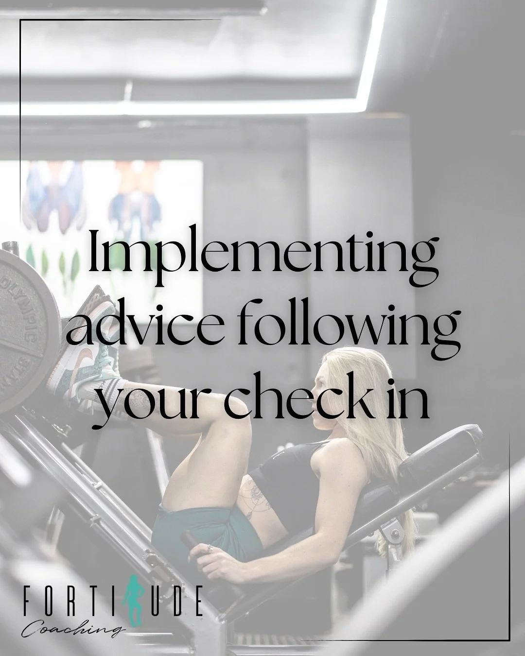 So you have checked in with your coach, got your reply now what? 🧐

Work on it! Your food and training won&rsquo;t change week on week but there will always be something to work on (especially if you send training videos) but that might also be that