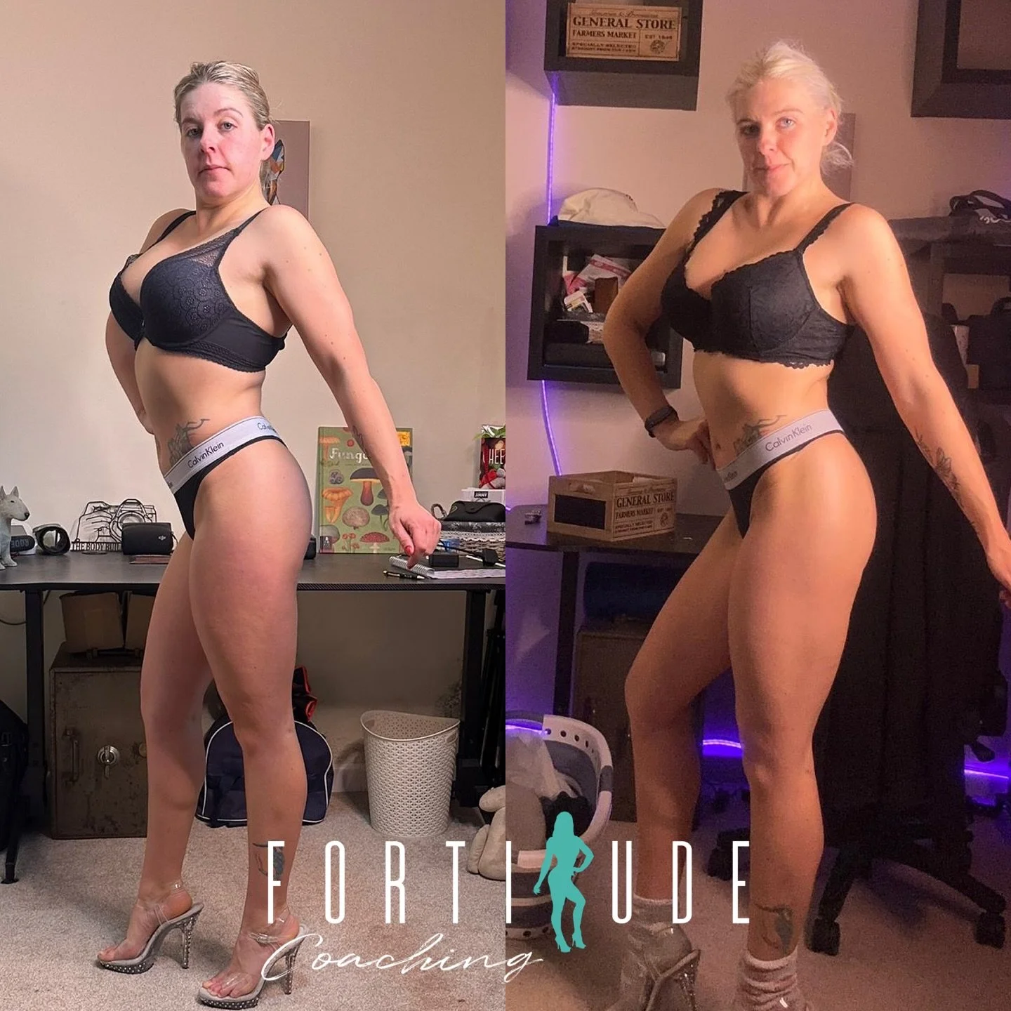 End of last push up ➡️ end of this growth phase 

Now let&rsquo;s get on stage next year 🚀

The last push up - we built more muscle and put health first with a big health phase when she first started working with me 

We dieted for a couple photosho