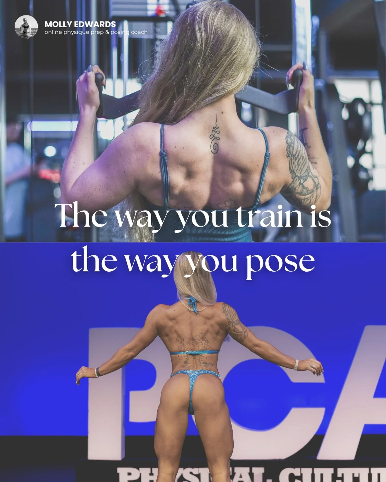 The Way You Train Is The Way You Pose 💯 

The ability to connect with a muscle group in training directly translates to the stage. When I work with a new client in the posing studio I can tell within minutes how good their training is - not from the