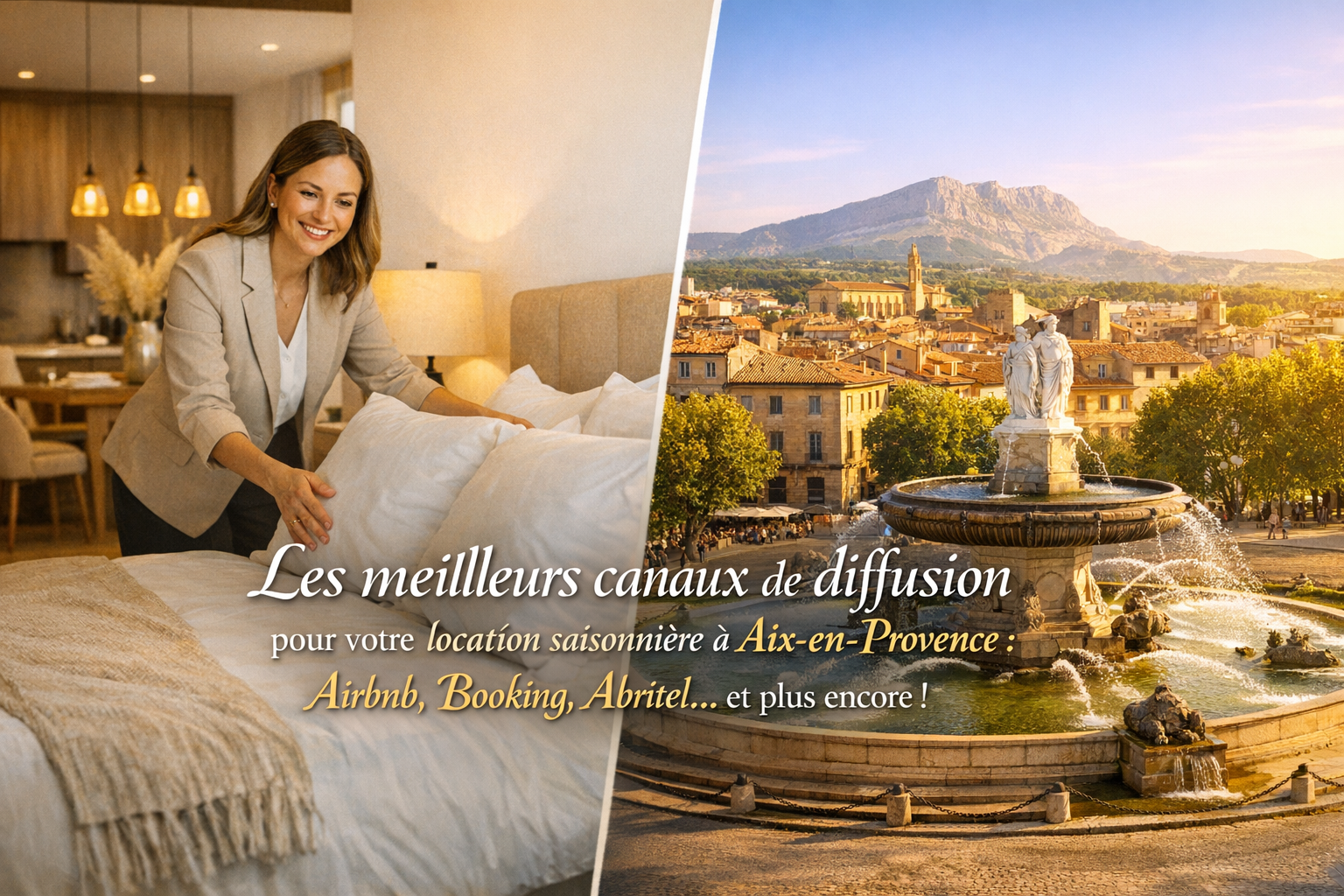 Les meilleurs canaux de diffusion pour votre location saisonnière à Aix-en-Provence : Airbnb, Booking, Abritel… et plus encore !