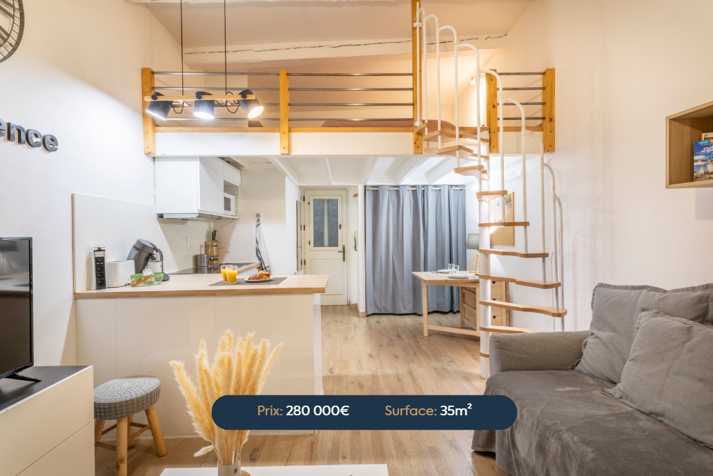 Studio de 35 m² avec mezzanine - Pl. des Cardeurs