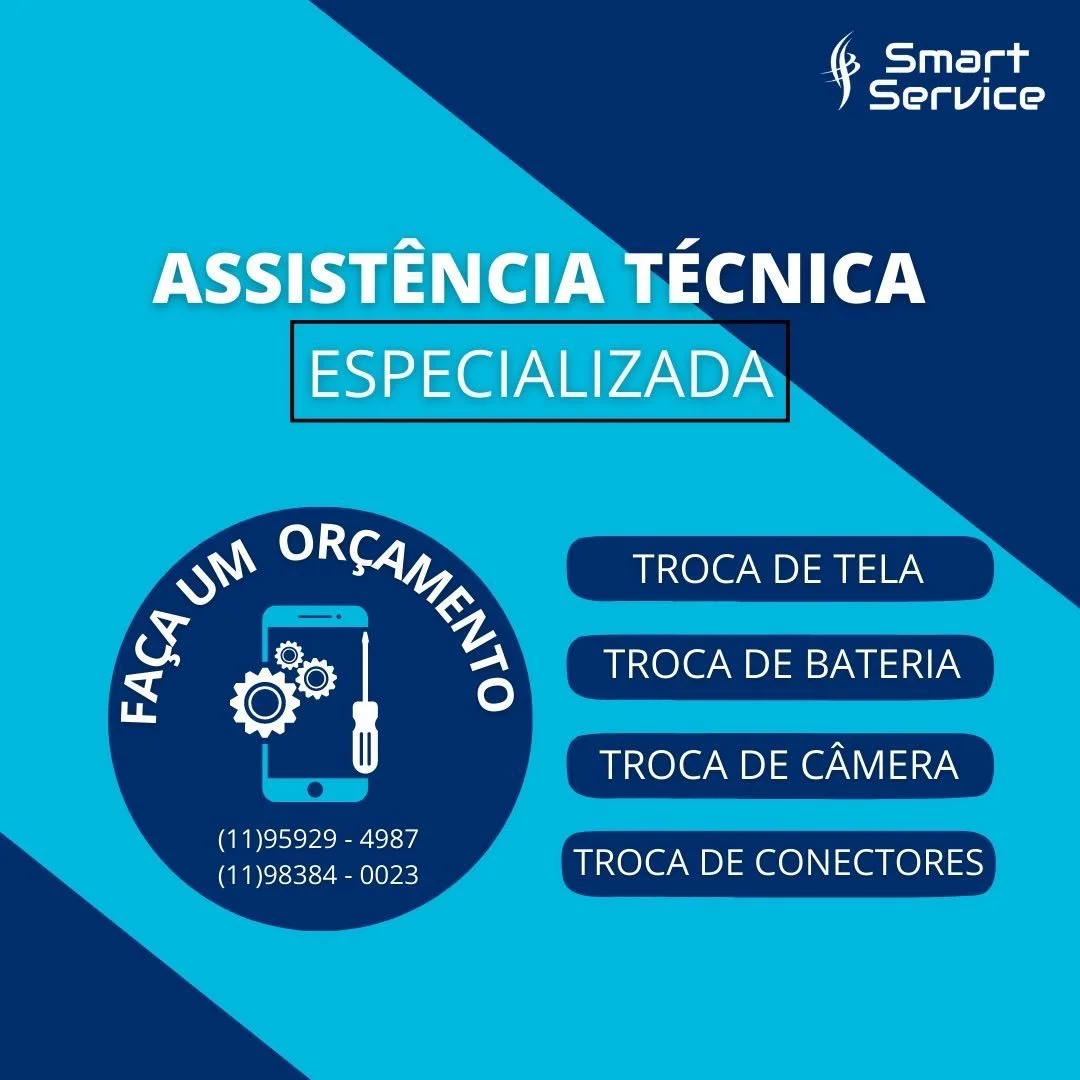 A Smart Service tem o melhor servi&ccedil;o de assist&ecirc;ncia t&eacute;cnica! Oferece troca de telas, baterias, conectores e c&acirc;meras de celulares, al&eacute;m de outros servi&ccedil;os! 

📲Entre em contato e saiba mais

#celular #assistenci