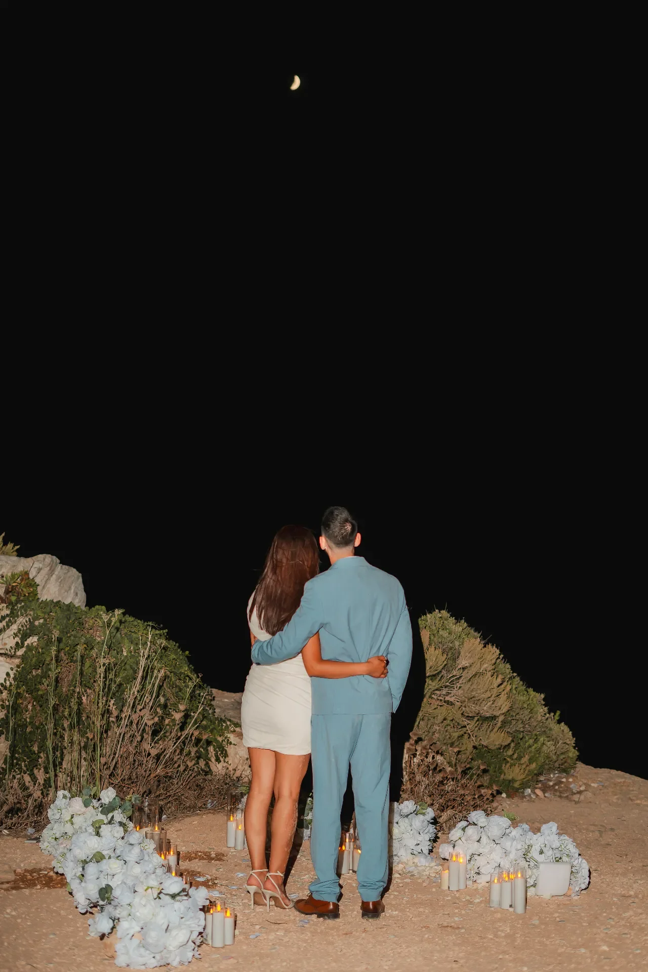 candlelit proposal Malta