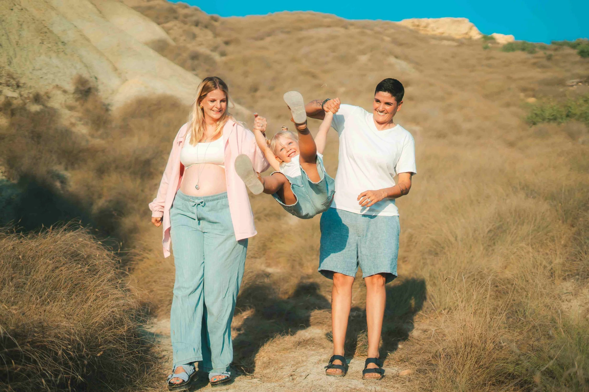 Golden hour family photoshoot