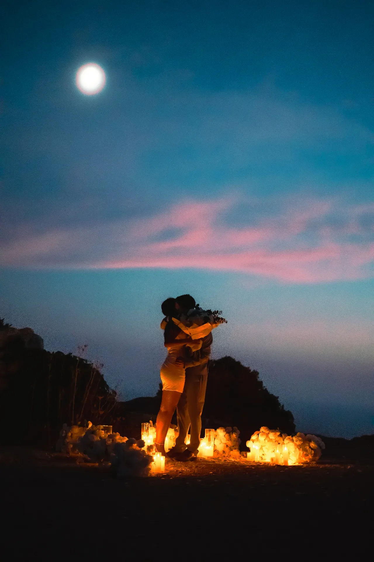 candlelit proposal Malta