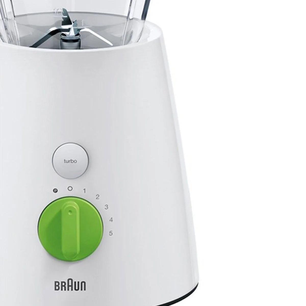 Kitchen appliance with intuitive controls and sleek design, offering versatile speed settings for precise food preparation.