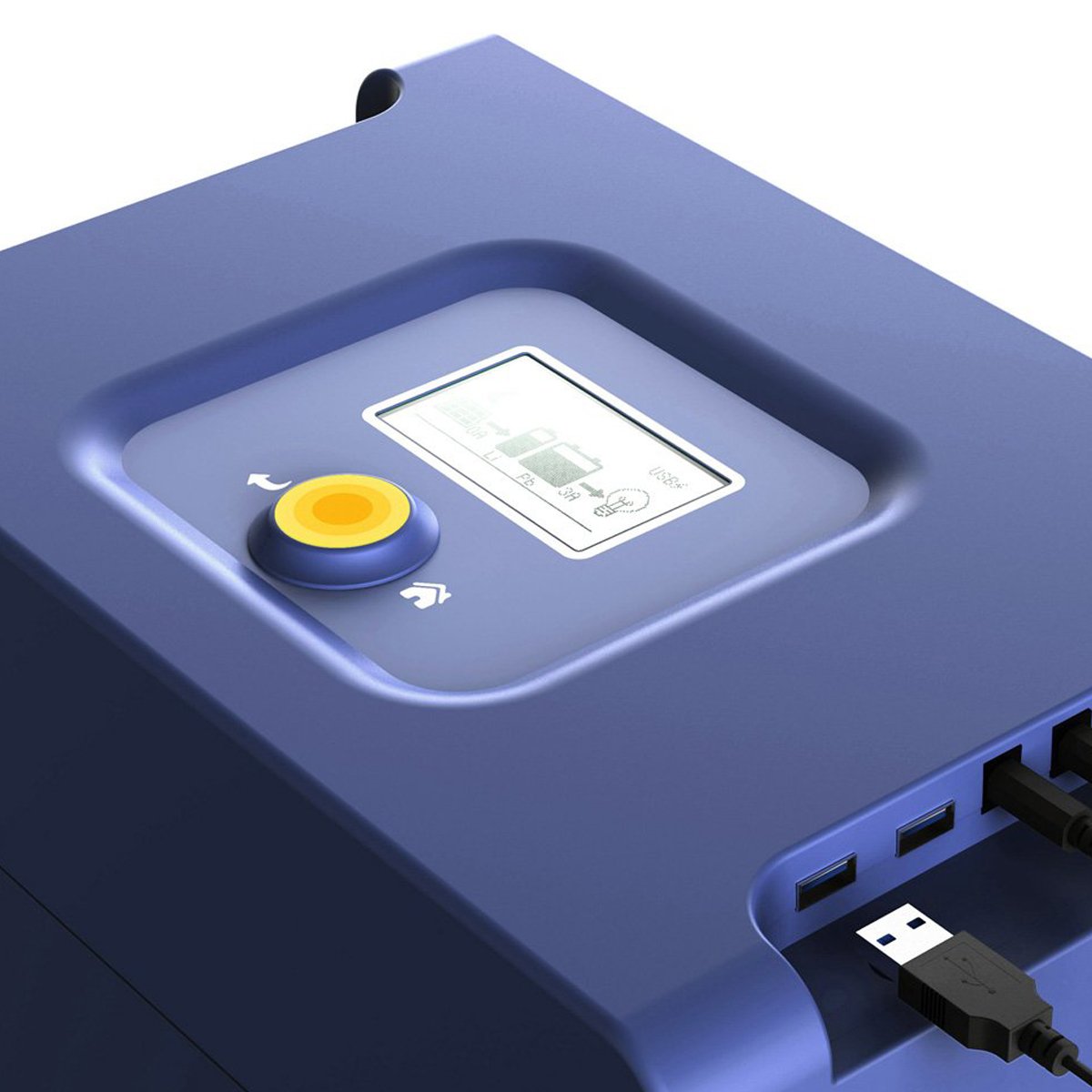 Compact, user-friendly device with intuitive interface and multiple connectivity options, designed for efficient data management and control.