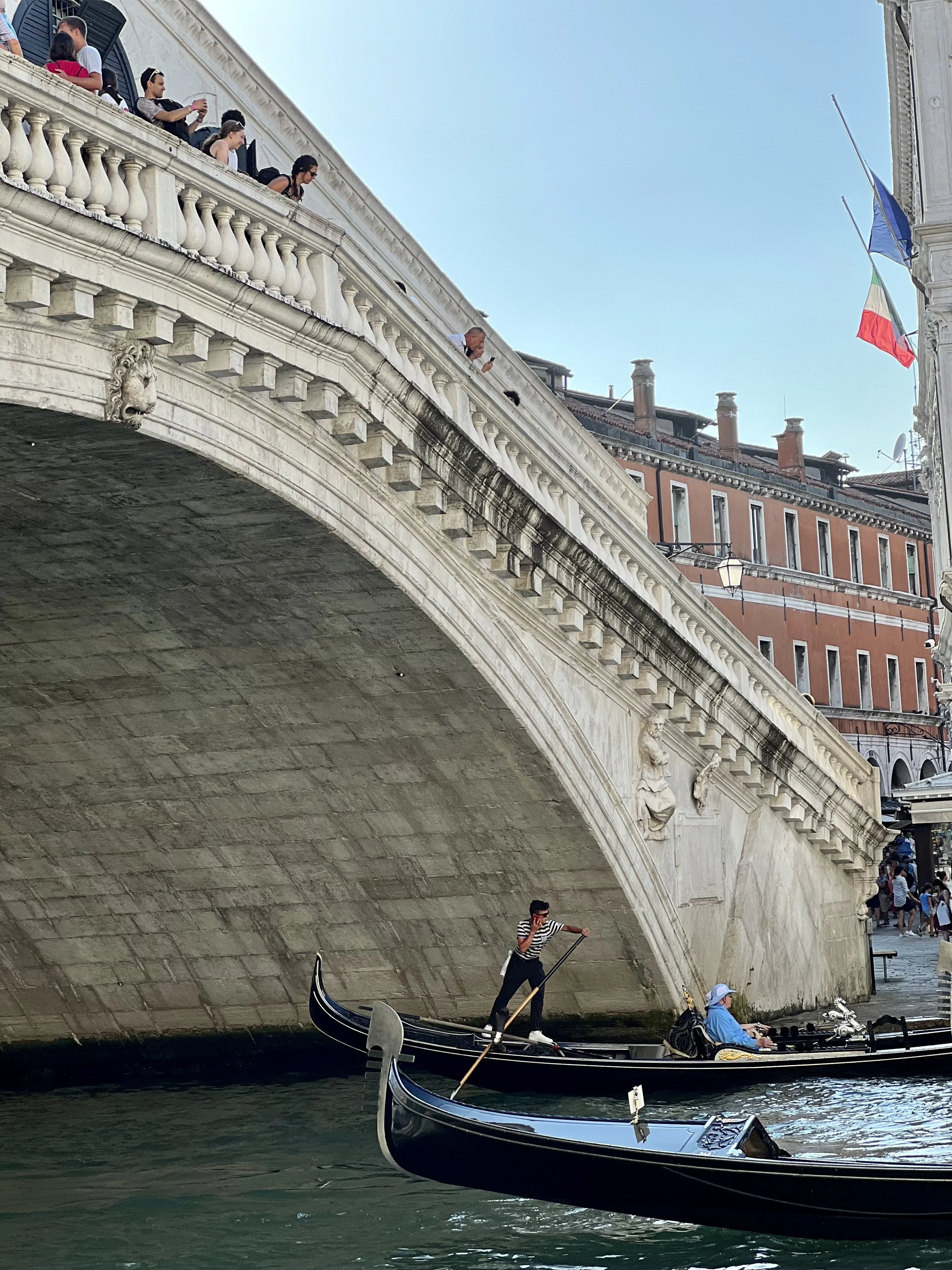 Gondolier in Venice, capturing the charm of Italy’s floating city