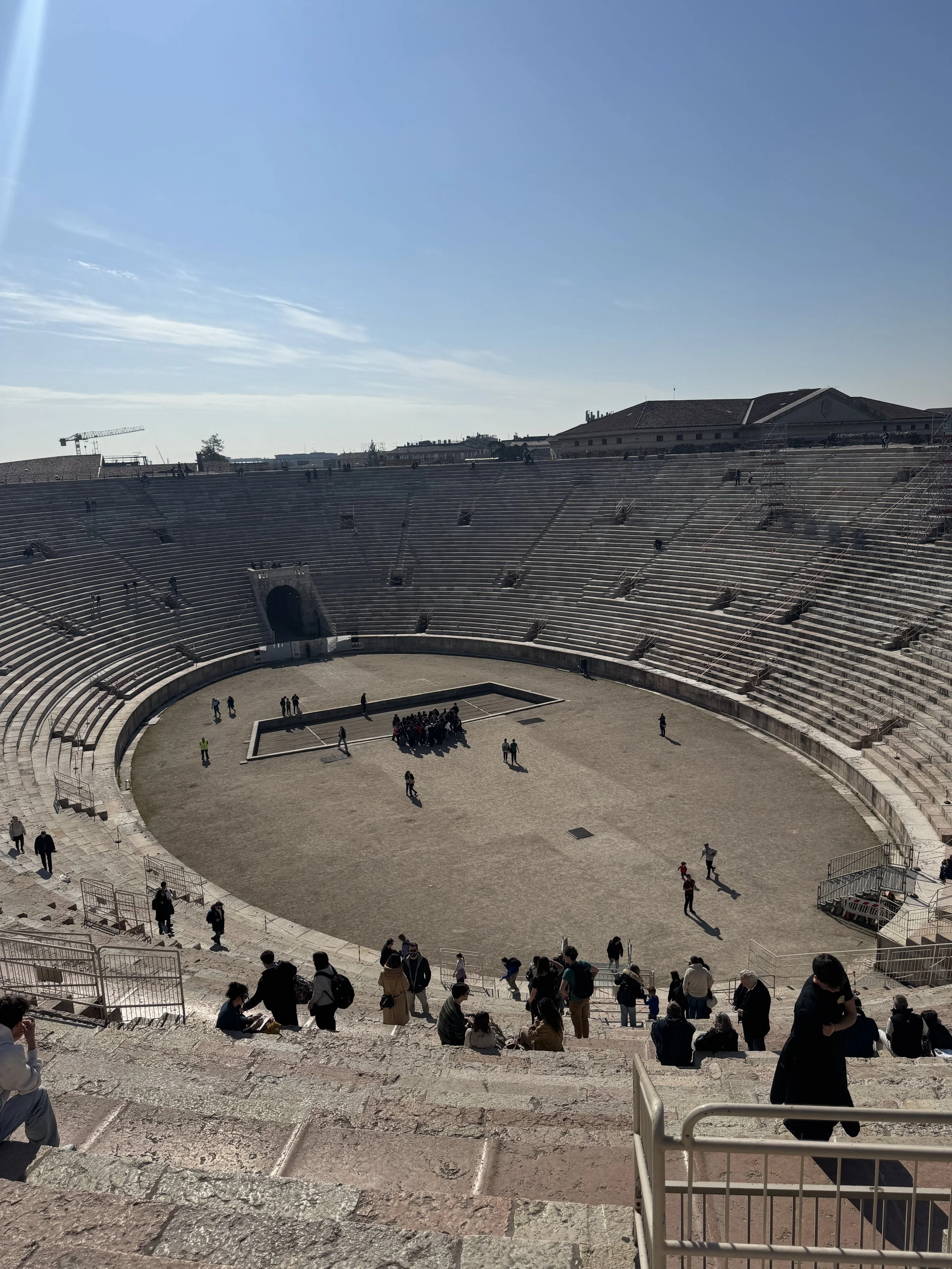 The historic architecture of Verona, Italy, a starting point for our luxury cross-border transfers to Istria, Croatia.