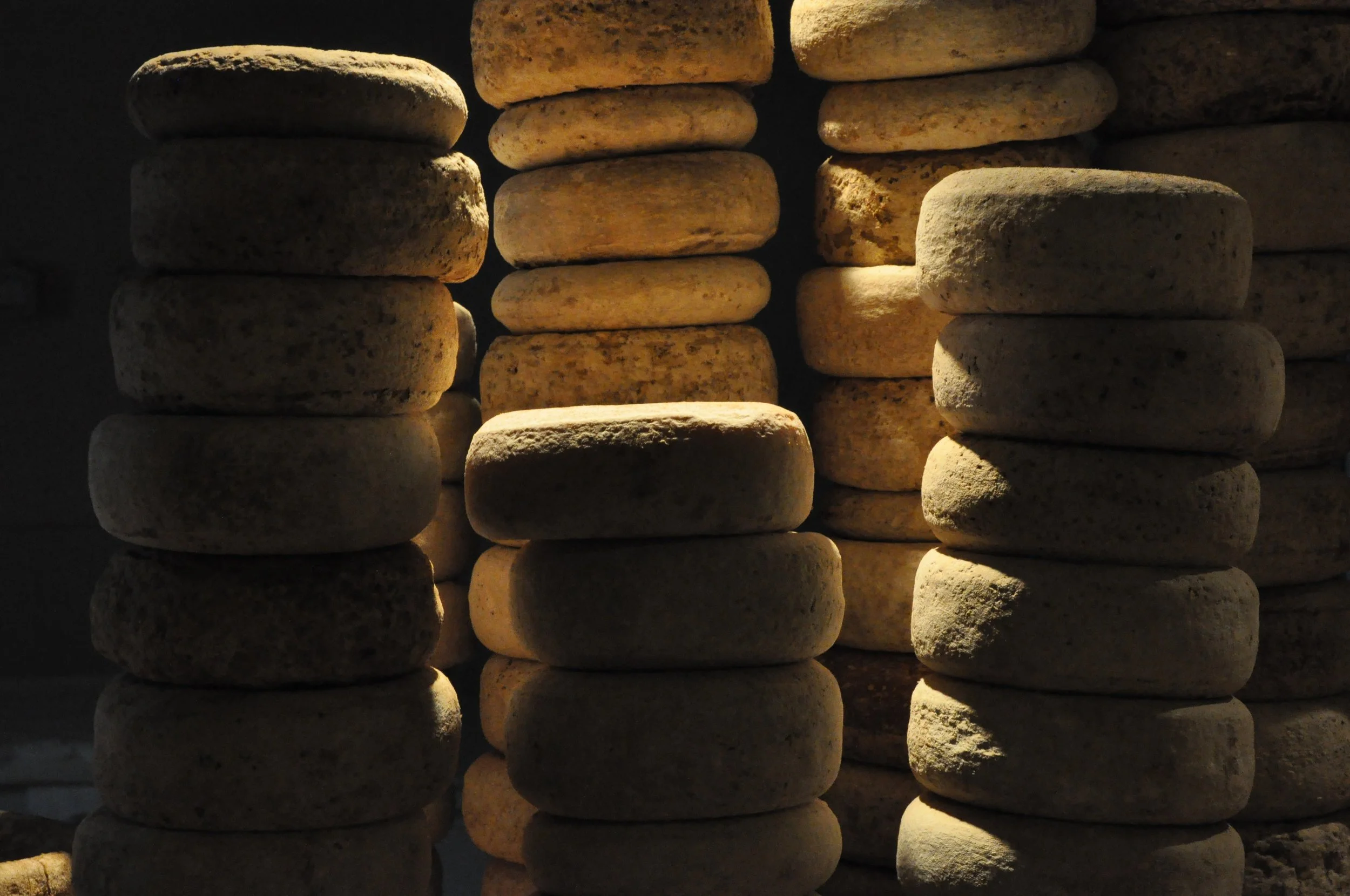 Organic goat cheese served at Kumparička farm in Istria.